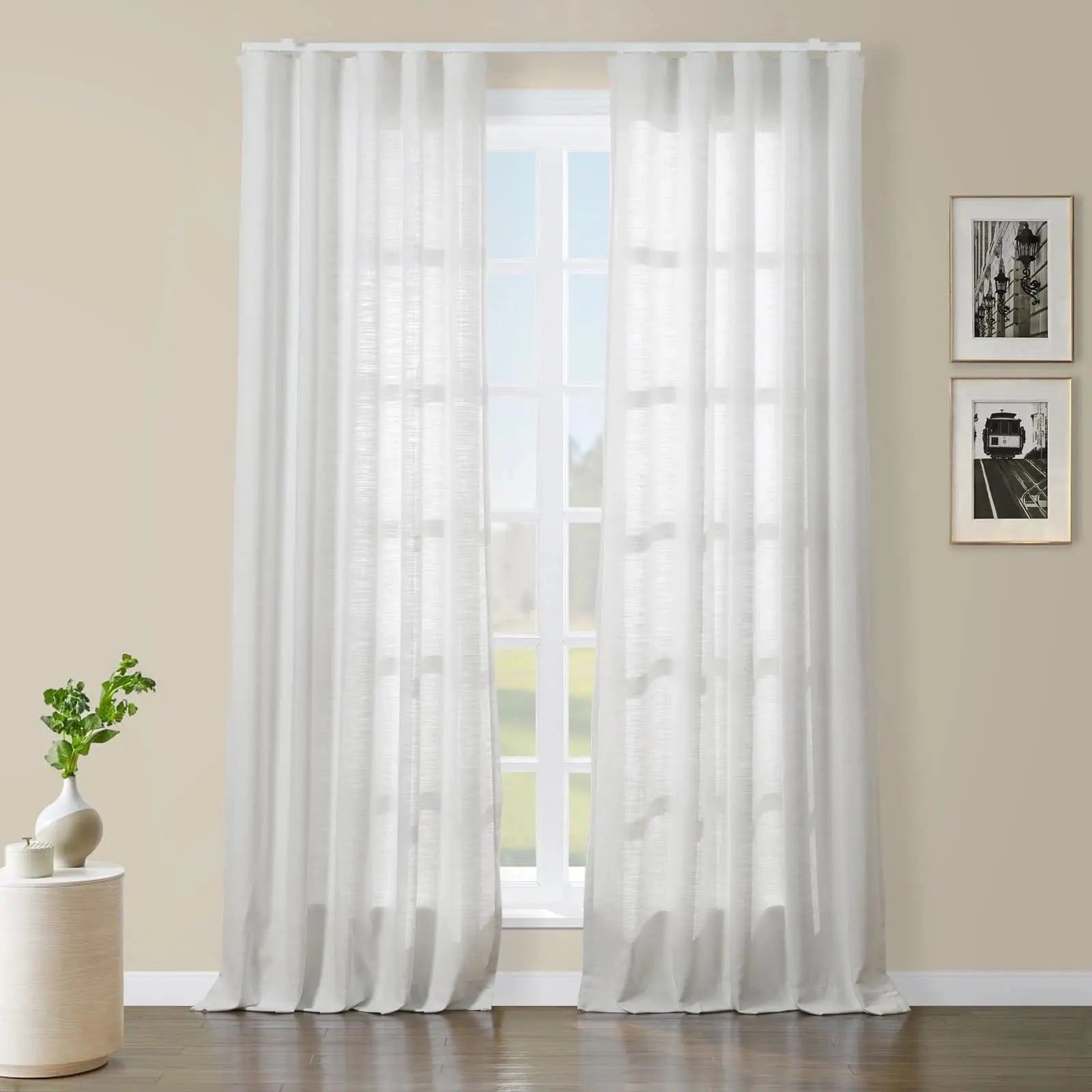 Isabella Heavyweight Polyester Cotton Blend Drapery Ripple Fold SLIDINGCURTAIN