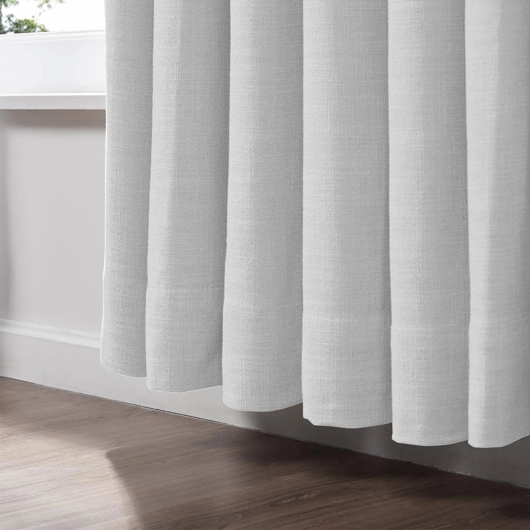 Liz Linen Pinch Pleat Ready Made Curtain with Blackout Lining