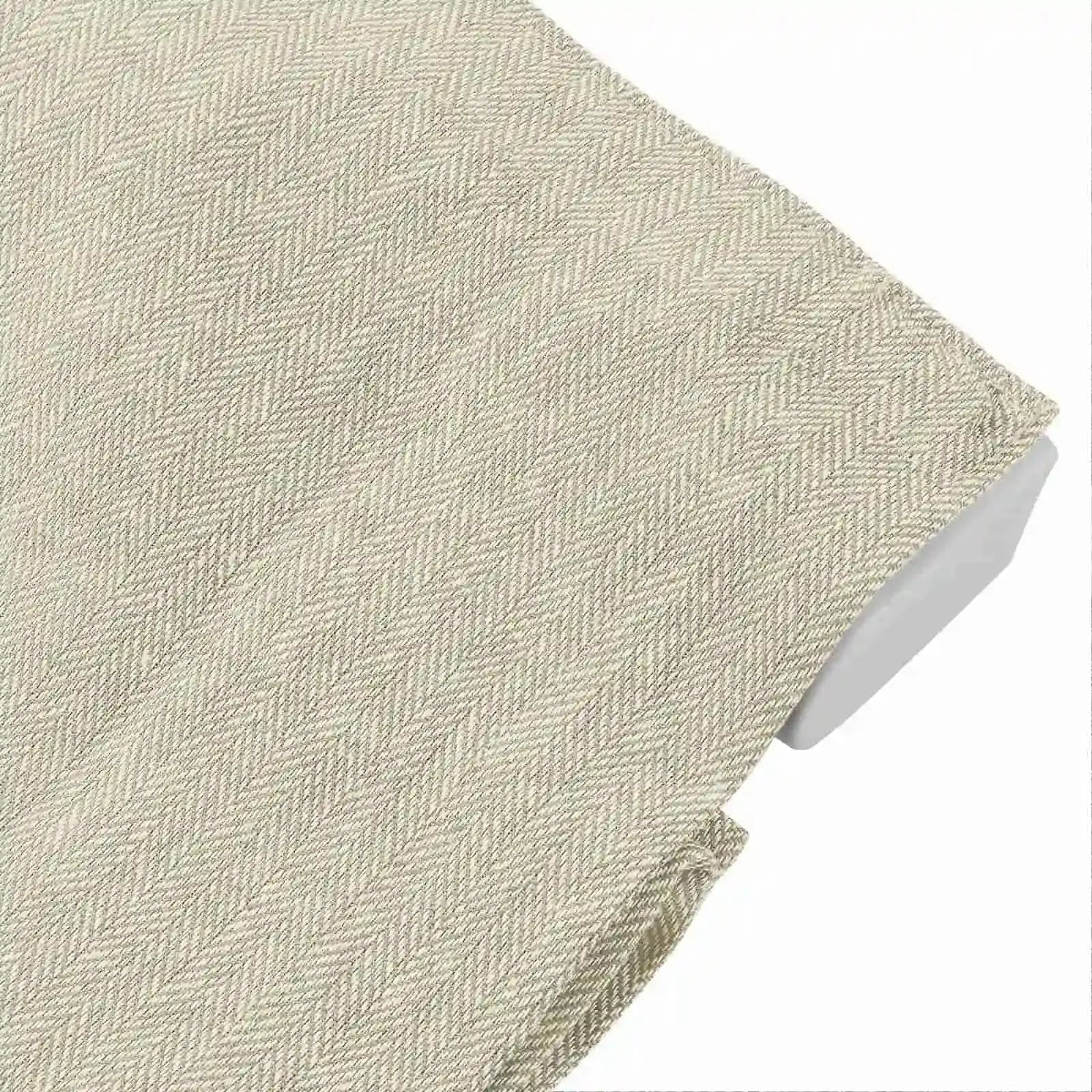 Ron Linen Cotton Herringbone Roman Shade Cordless