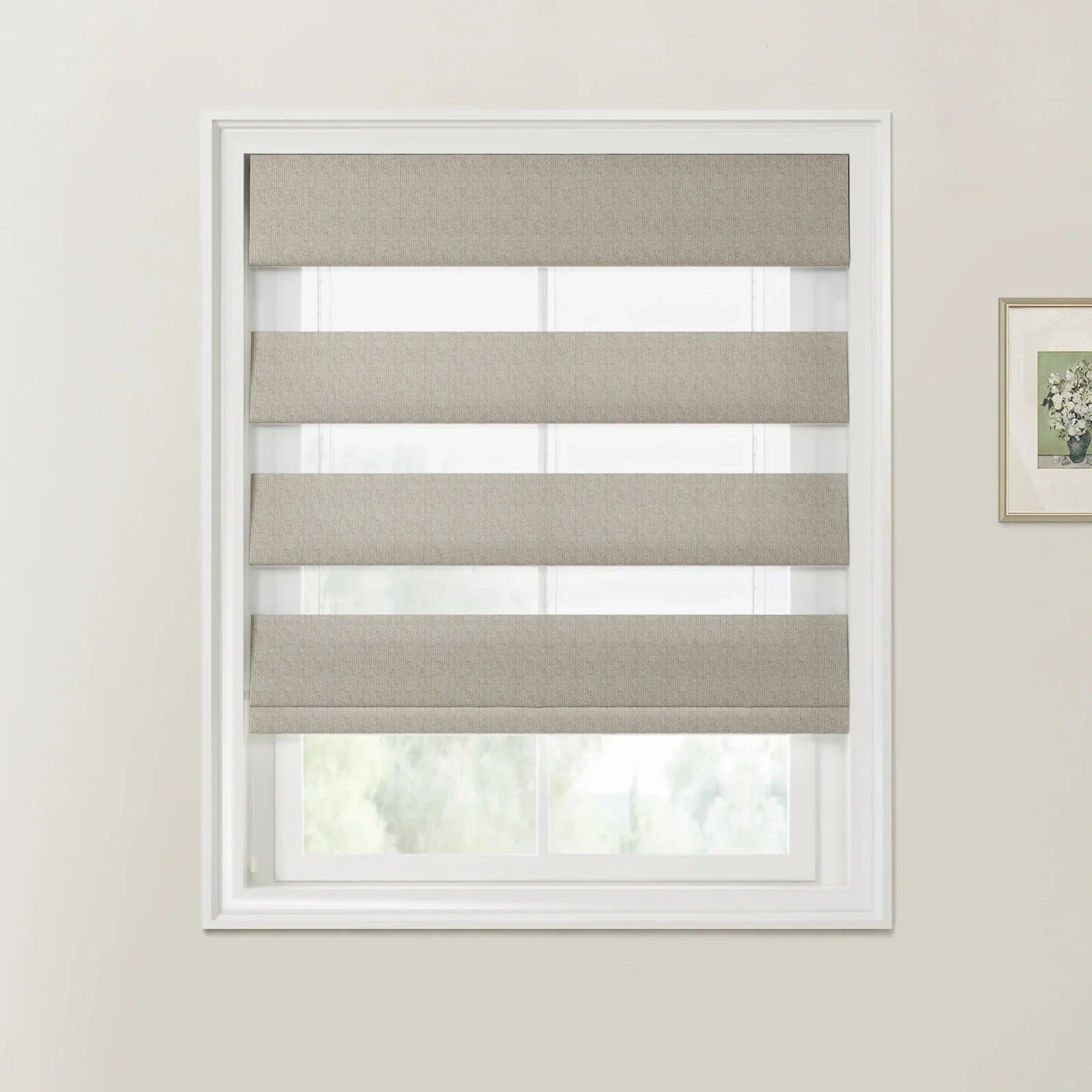 Ron Zebra Roman Blinds Cord Lift