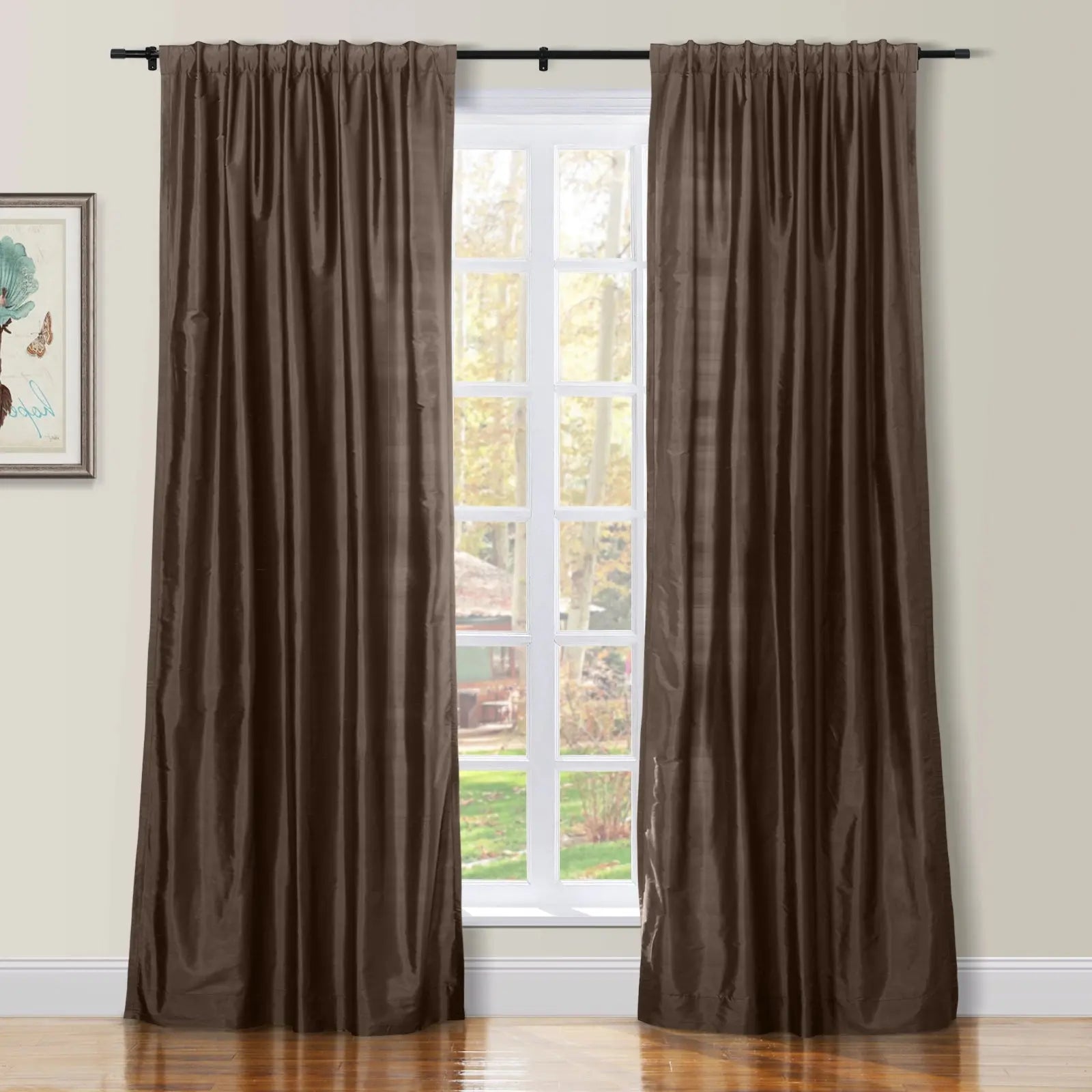 Selman Dupioni Silk Drapery Soft Top SLIDINGCURTAIN