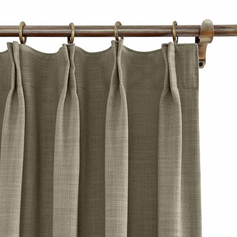 Liz Linen Extra Long Curtains Pleated