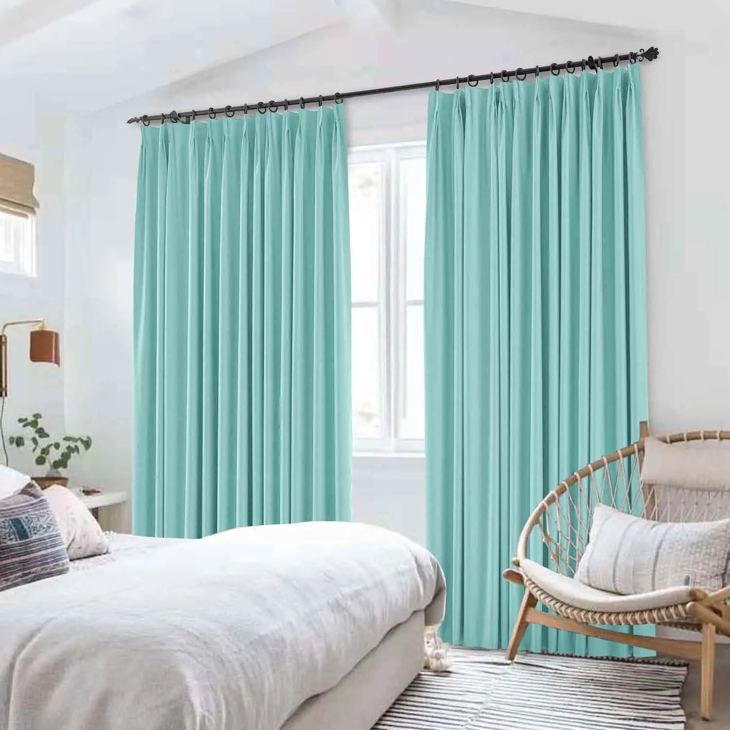 Saba Absolute Blackout Thermal Curtain with Foam Coated Pleated SLIDINGCURTAIN