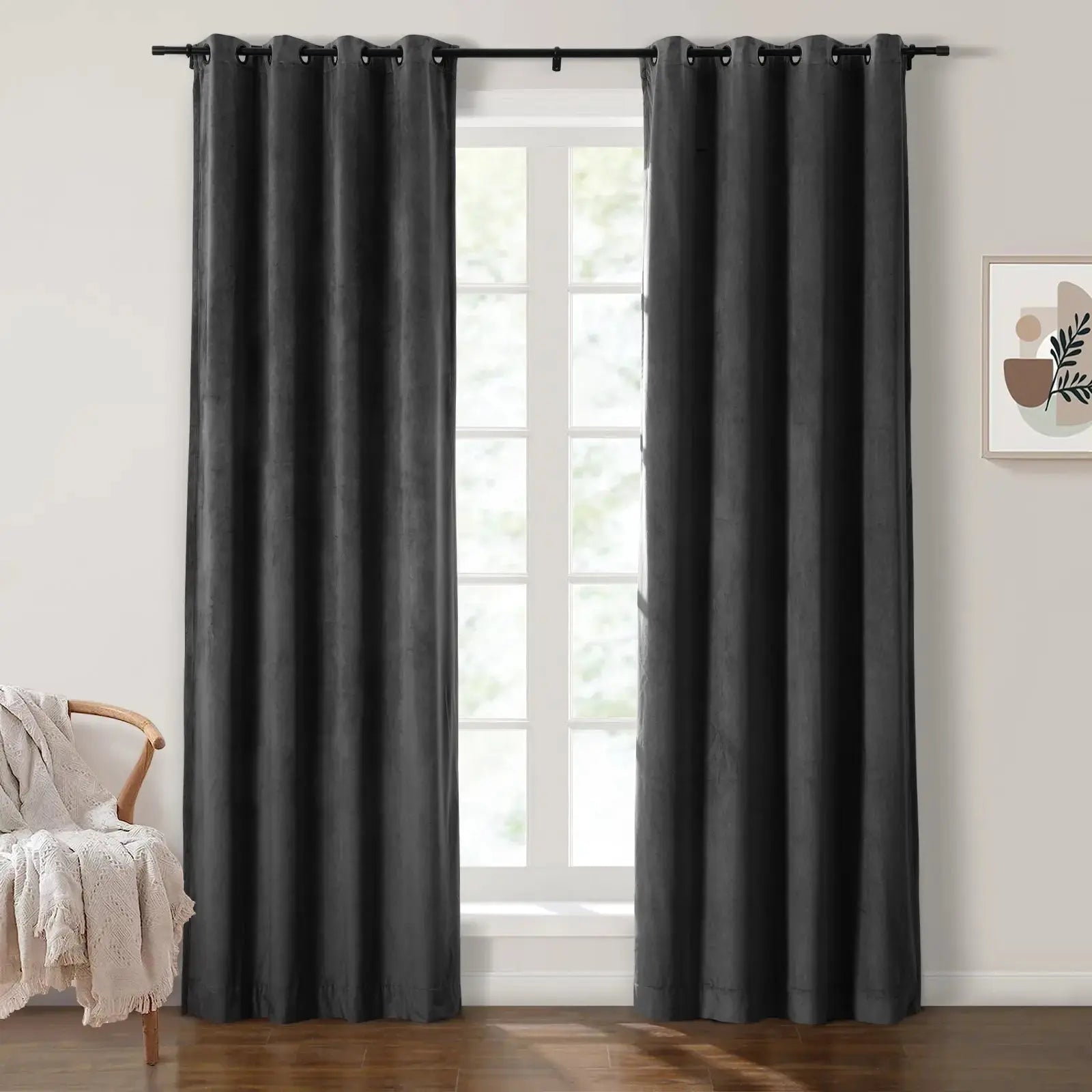 Birkin Velvet Curtain Grommet SLIDINGCURTAIN