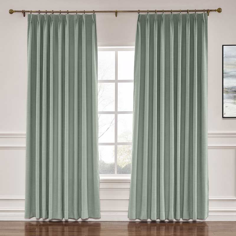 Liz Linen Drape Pleated