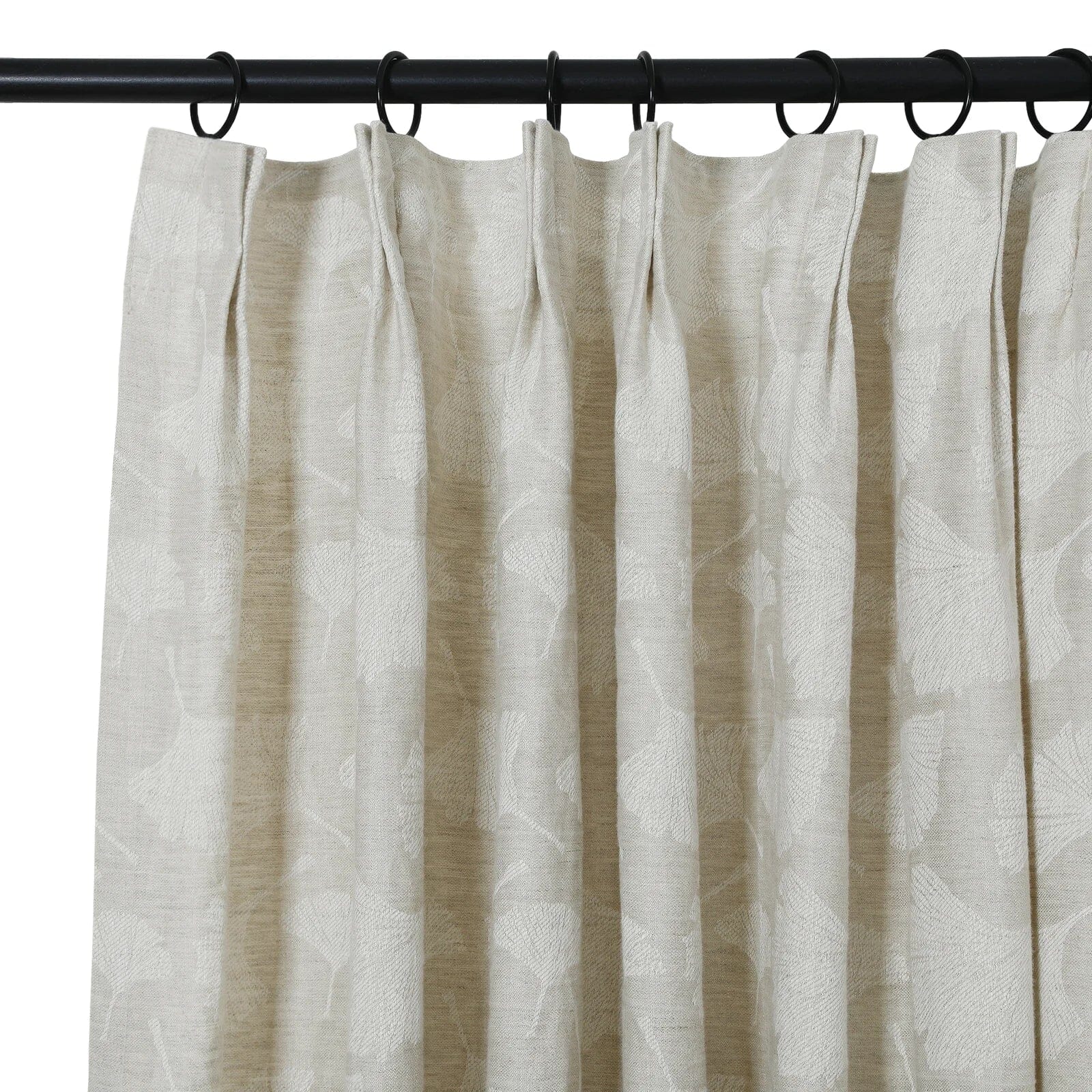 Lance 100% Linen Jacquard Curtain Soft Top