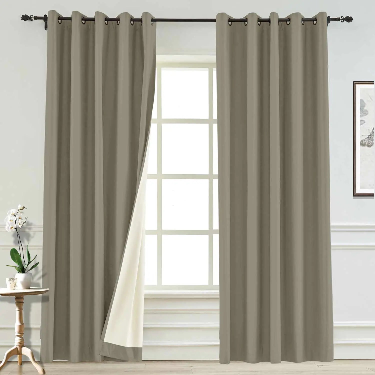 Saba Absolute Blackout Thermal Curtain with Foam Coated Grommet SLIDINGCURTAIN