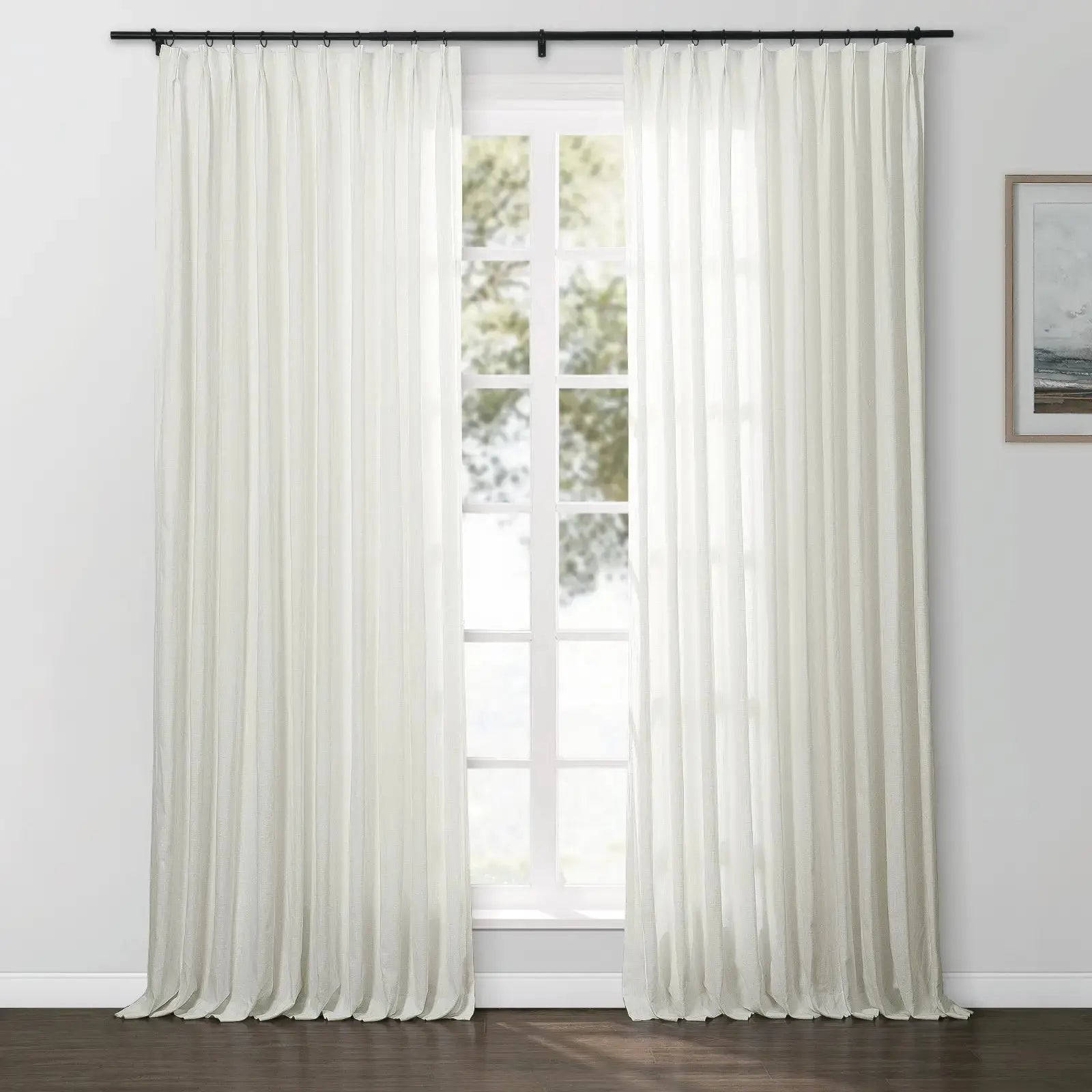 Ian Linen Blend Drapery Soft Top SLIDINGCURTAIN