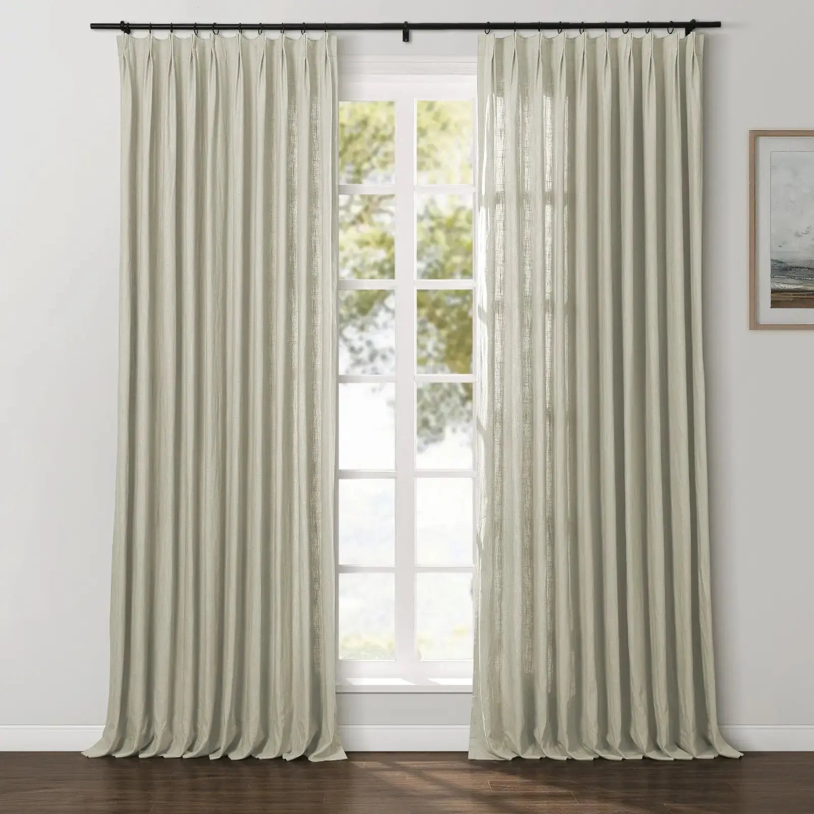 Ian Linen Blend Drapery Soft Top SLIDINGCURTAIN