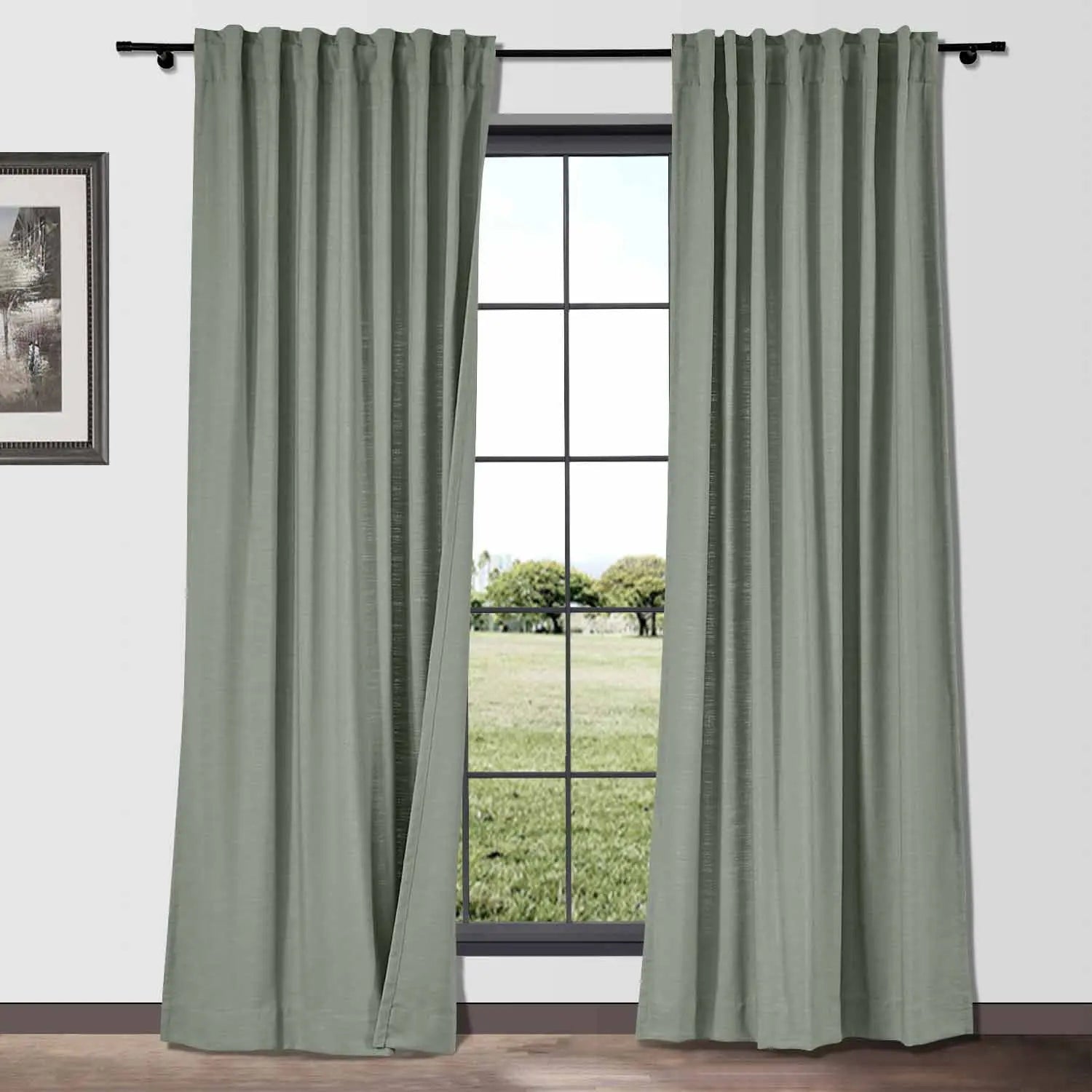 Isabella Heavyweight Polyester Cotton Blend Drapery Soft Top SLIDINGCURTAIN