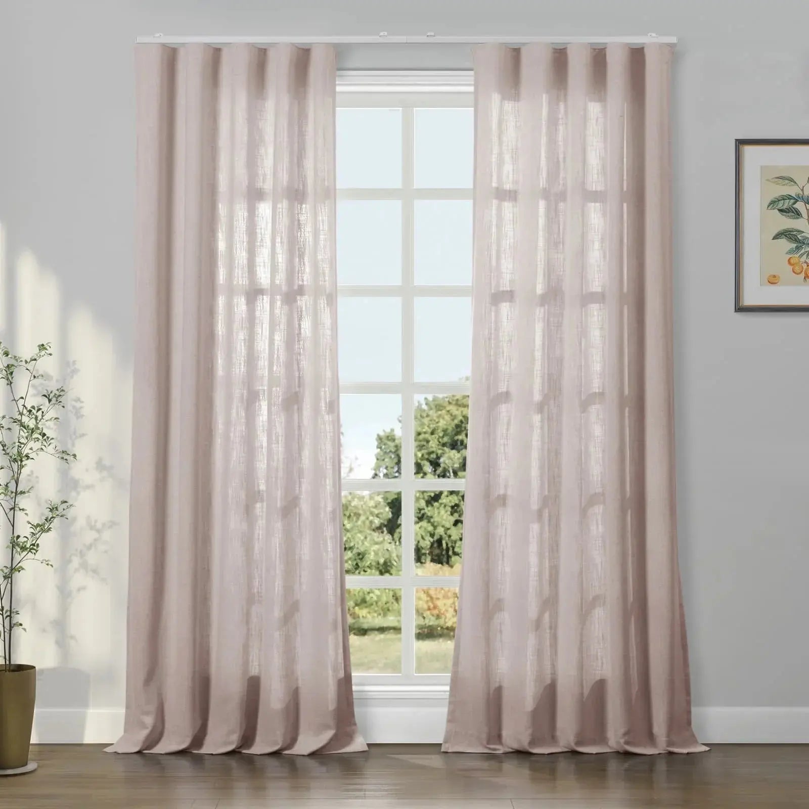 Patti Linen Ripple Fold Drapery