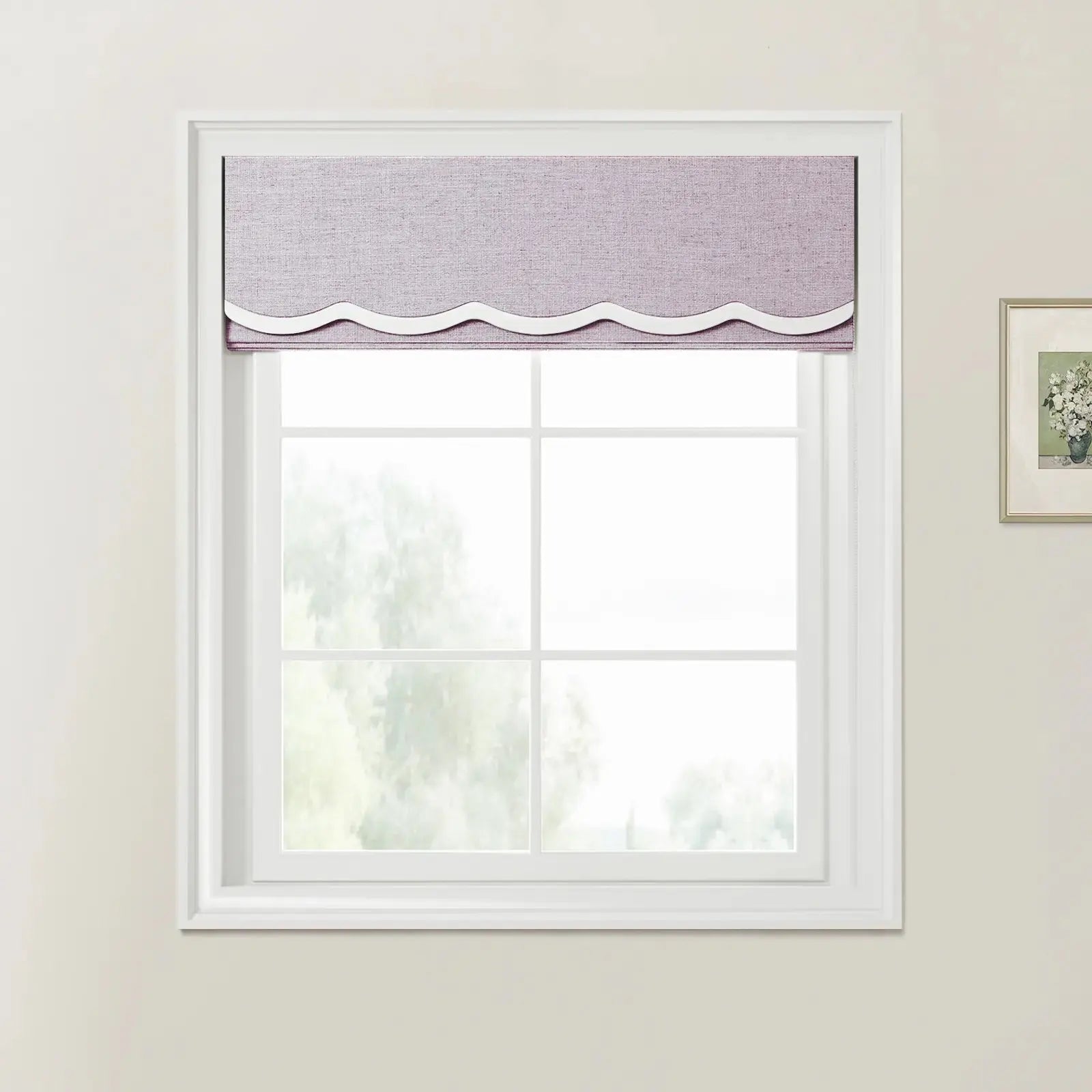 Liz Linen Valanced Day Night Roman Shade Cord Lift