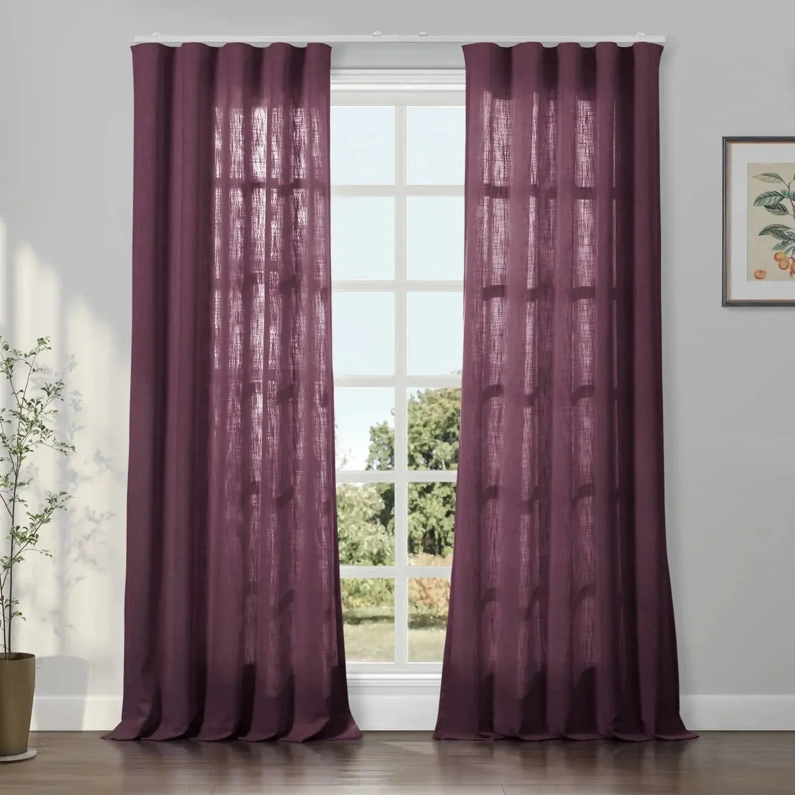 Patti Linen Ripple Fold Drapery