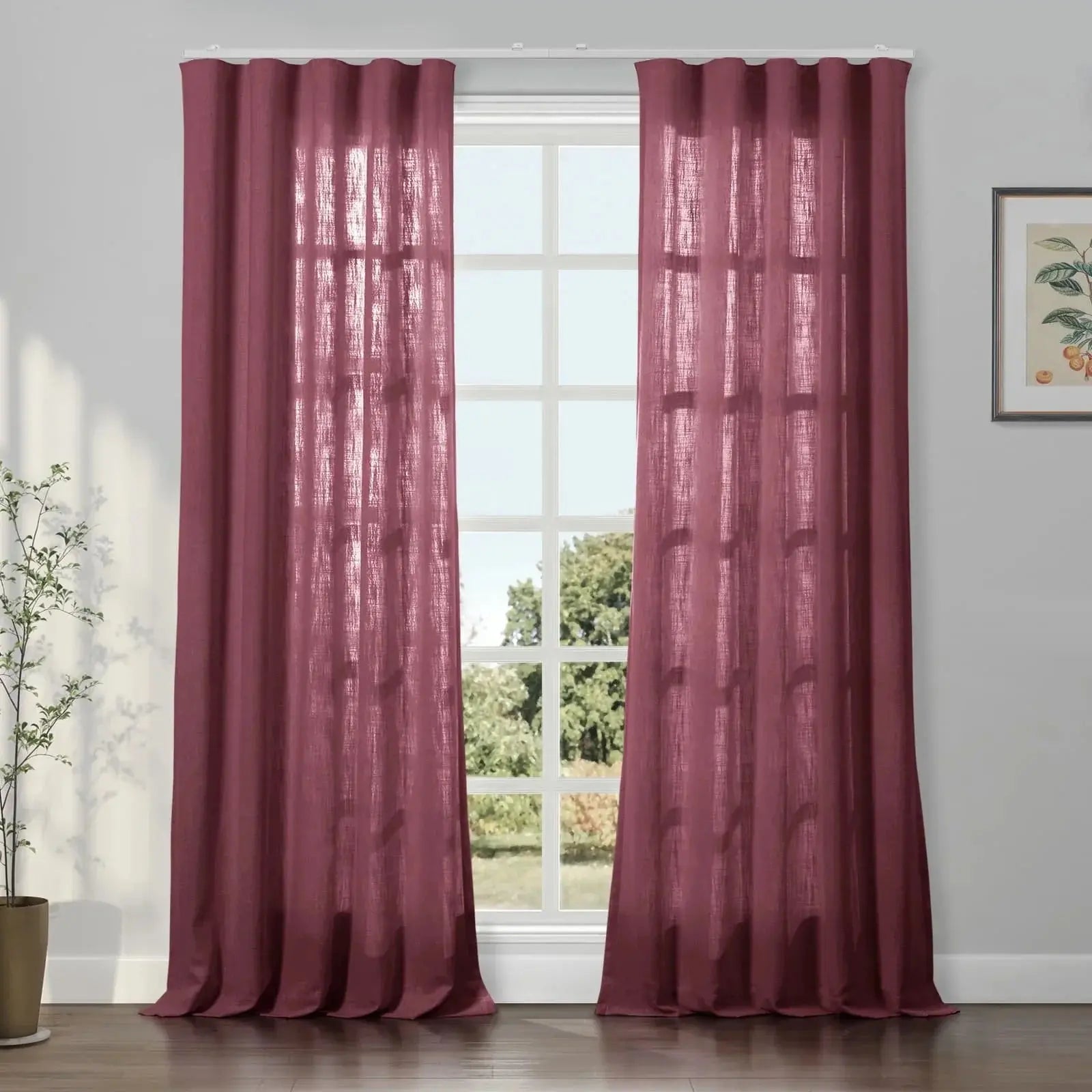 Patti Linen Ripple Fold Drapery