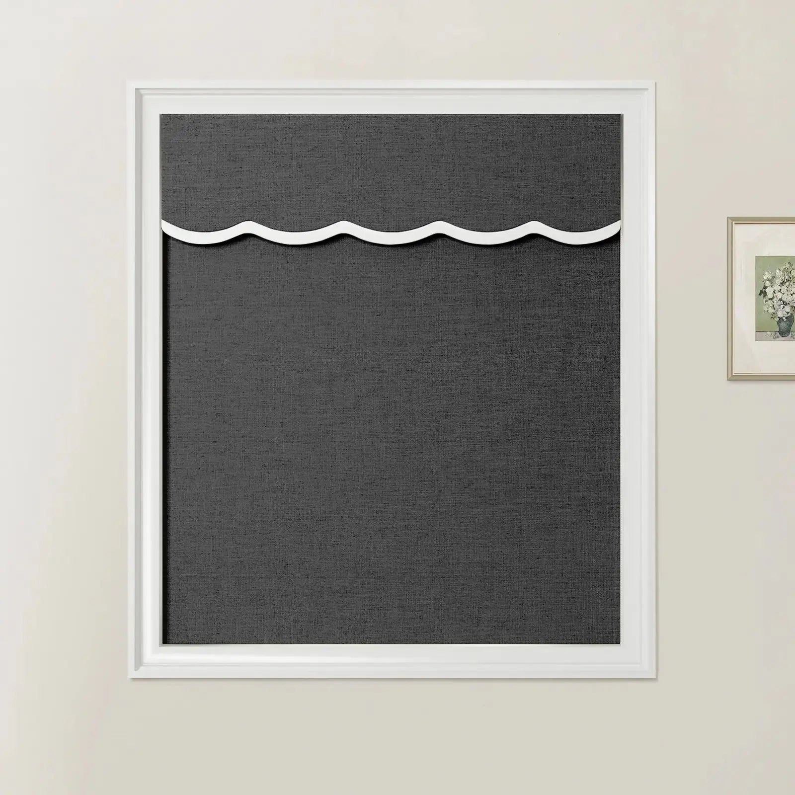 Liz Linen Valanced Day Night Roman Shade Cord Lift