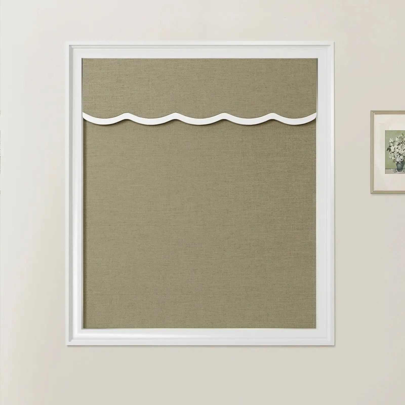 Liz Linen Valanced Day Night Roman Shade Cord Lift