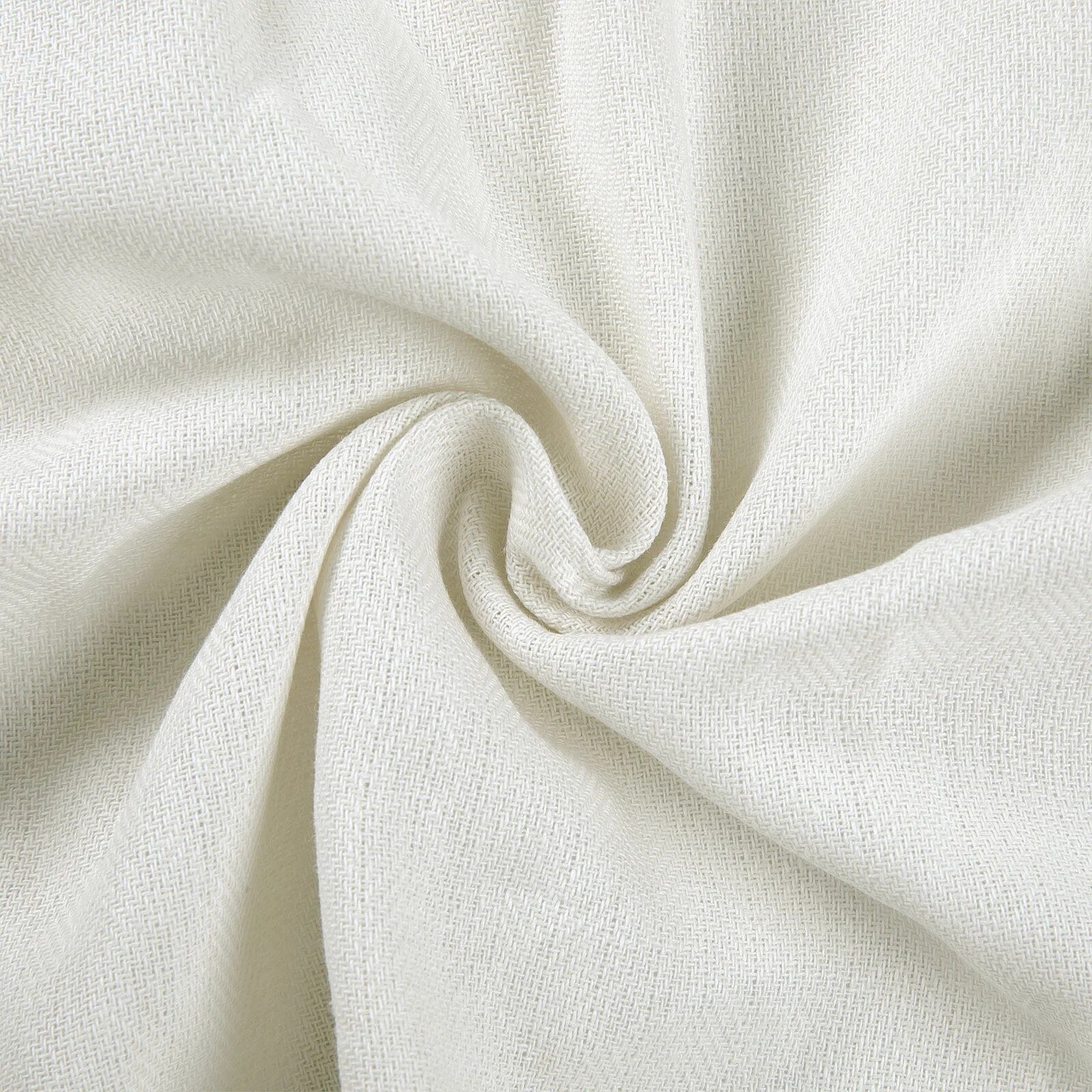 Ron Linen Cotton Herringbone Curtain Soft Top