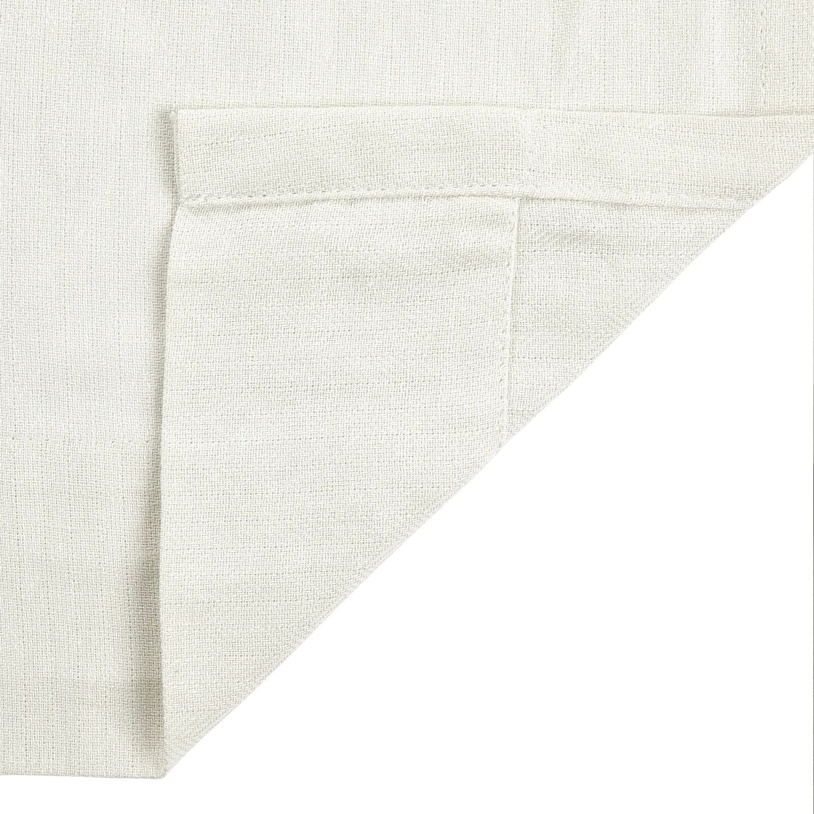 Ron Linen Cotton Herringbone Curtain Soft Top