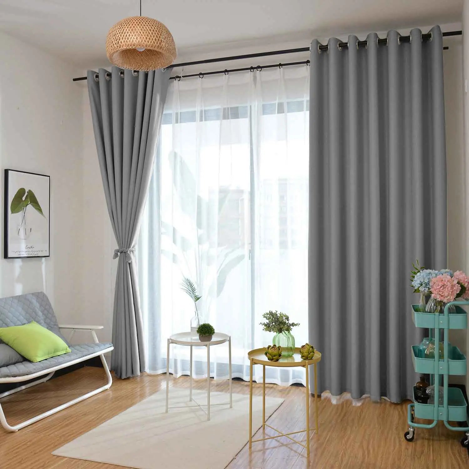 Saba Absolute Blackout Thermal Curtain Soft Top SLIDINGCURTAIN