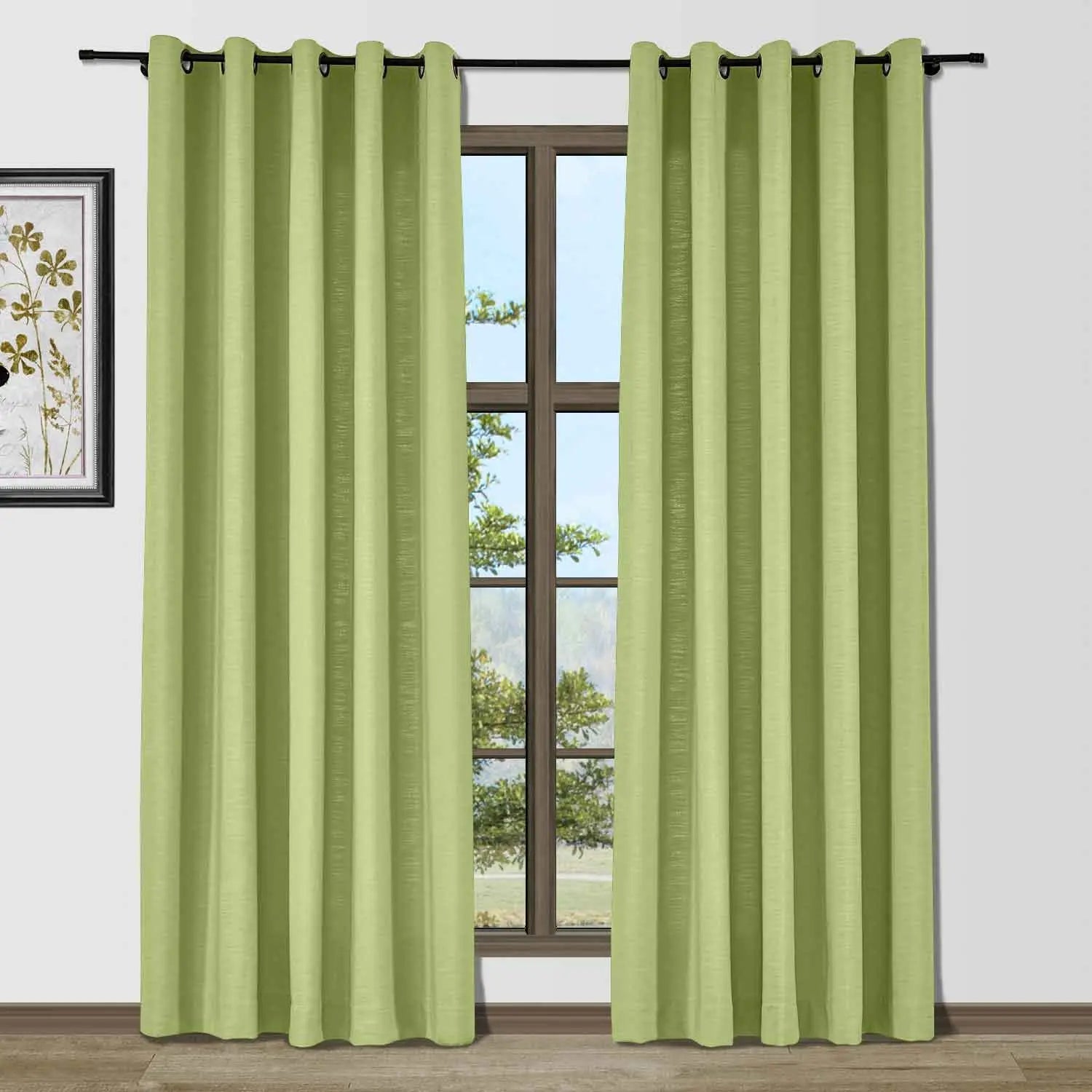 Isabella Heavyweight Polyester Cotton Blend Drapery Grommet SLIDINGCURTAIN