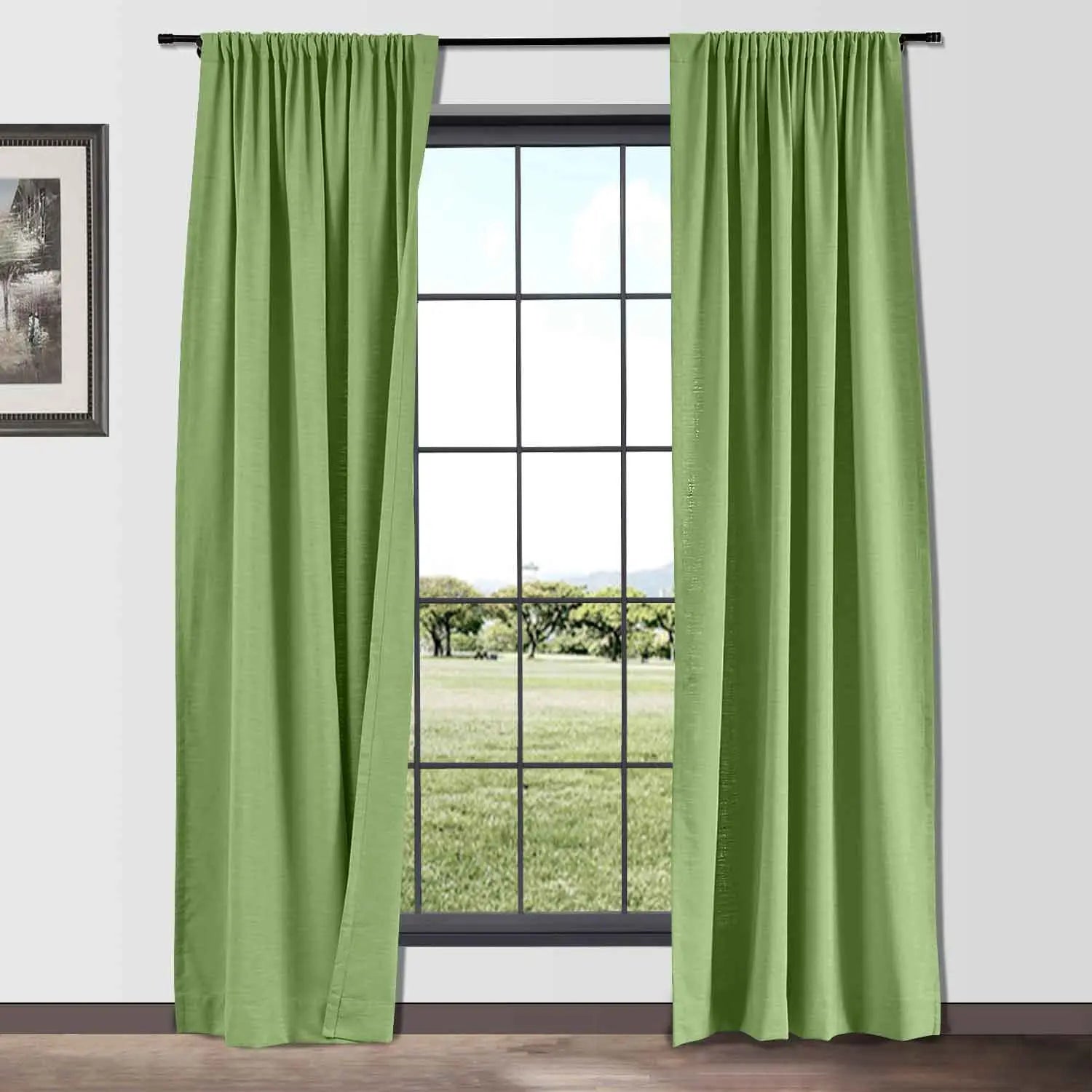 Isabella Heavyweight Polyester Cotton Blend Drapery Soft Top SLIDINGCURTAIN