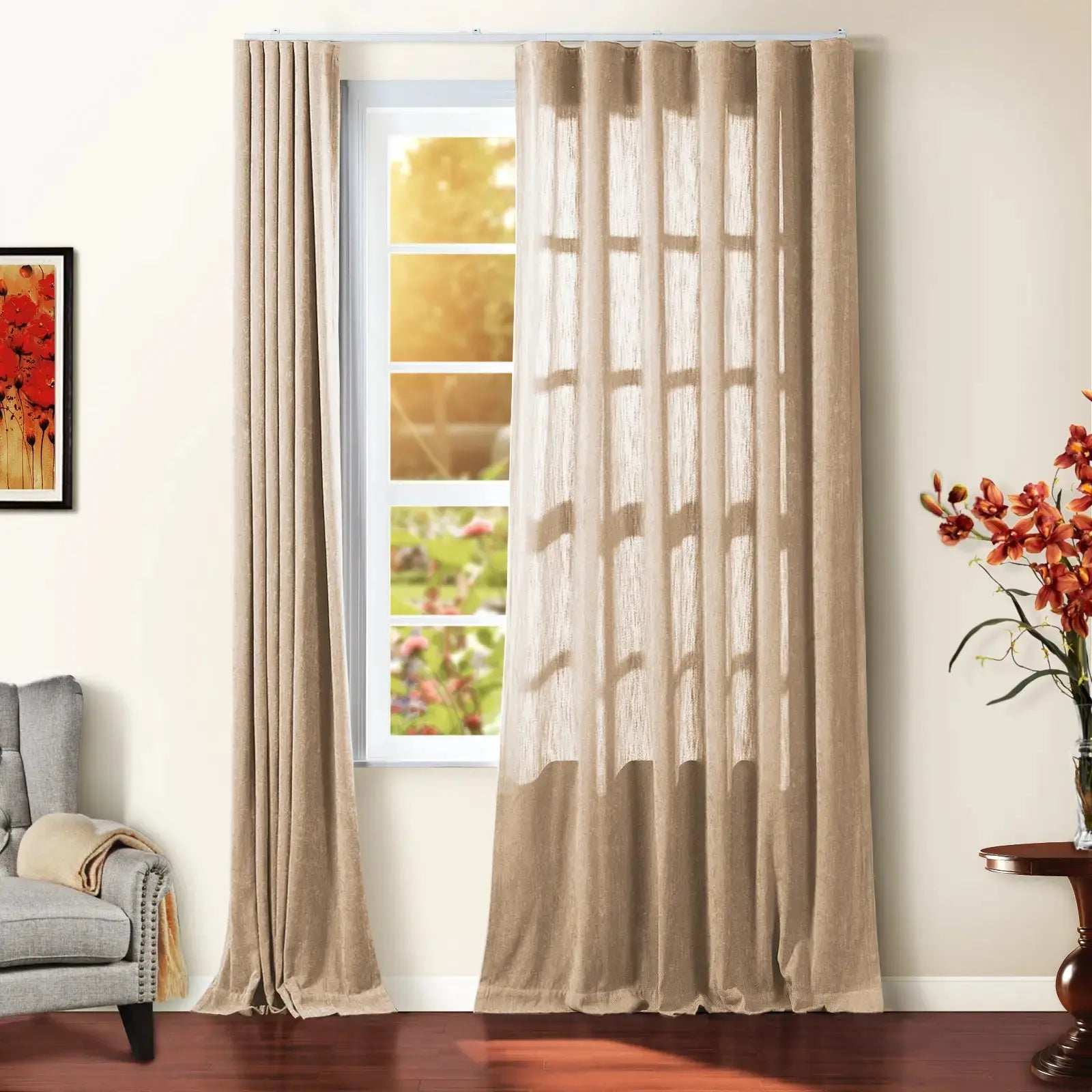 Tino Heavyweight Chenille Ripple Fold Drapery SLIDINGCURTAIN