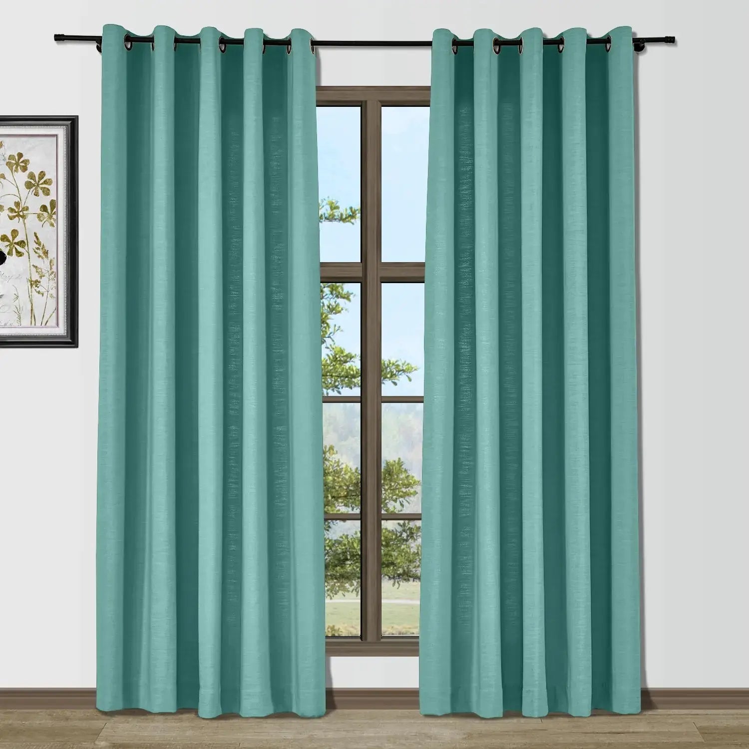 Isabella Heavyweight Polyester Cotton Blend Drapery Grommet SLIDINGCURTAIN