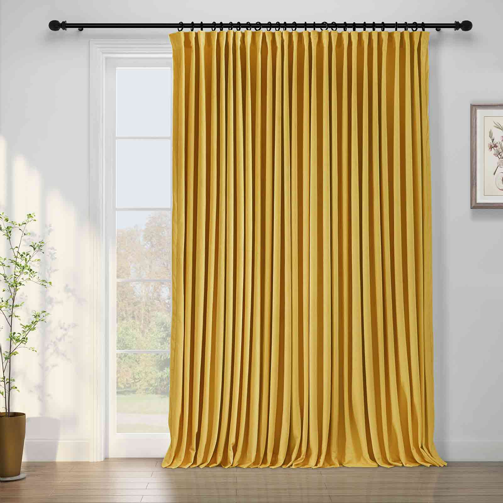 Birkin Velvet Curtain Pinch Pleated Thermal Drapes