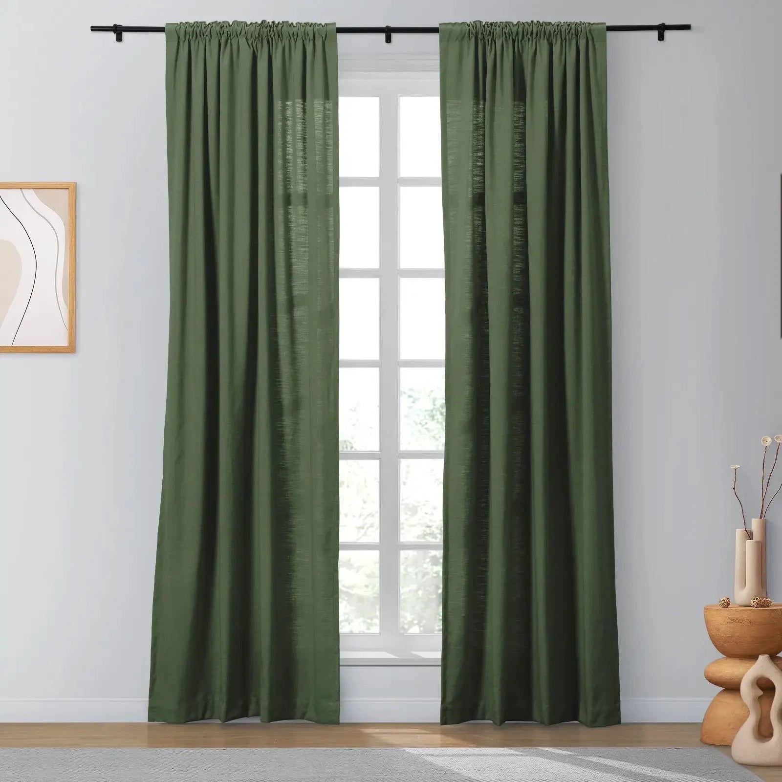 Isabella Heavyweight Polyester Cotton Blend Drapery Soft Top SLIDINGCURTAIN