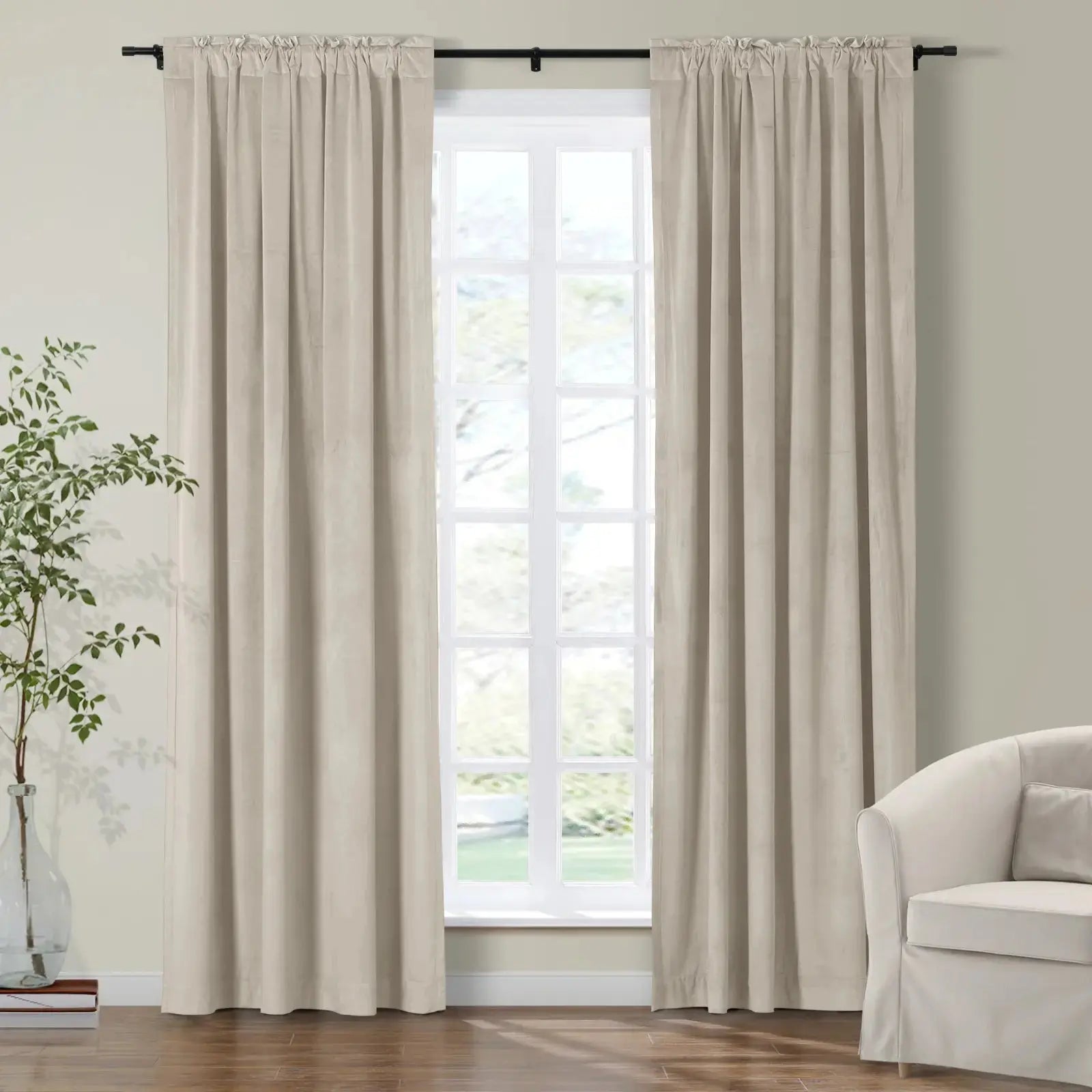 Birkin Velvet Curtain Soft Top SLIDINGCURTAIN