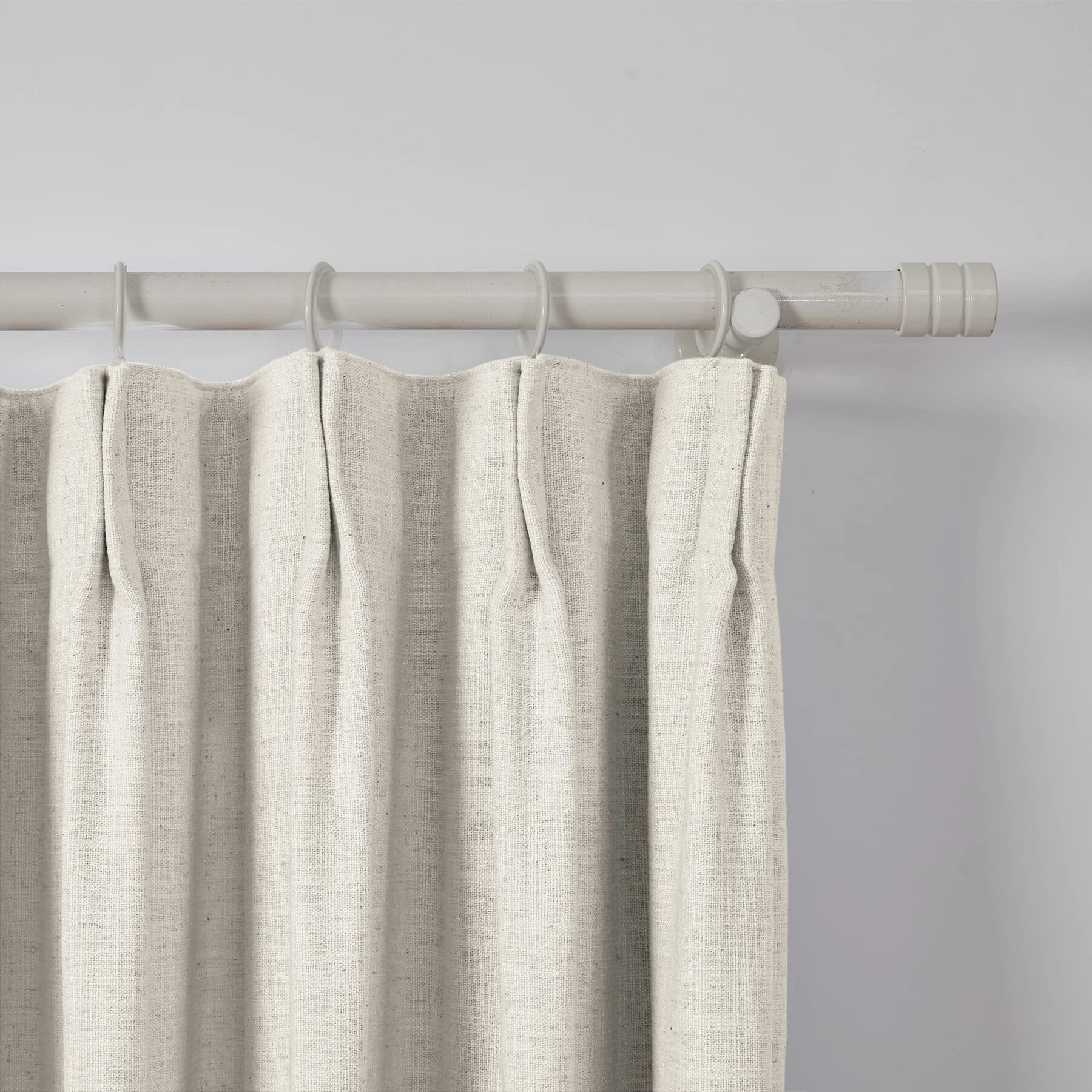 Liz Linen Extra Wide Curtains Pleated