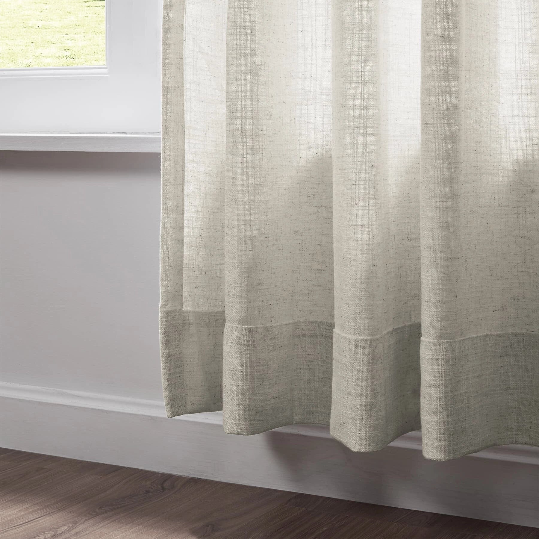 Liz Linen Extra Wide Curtains Pleated