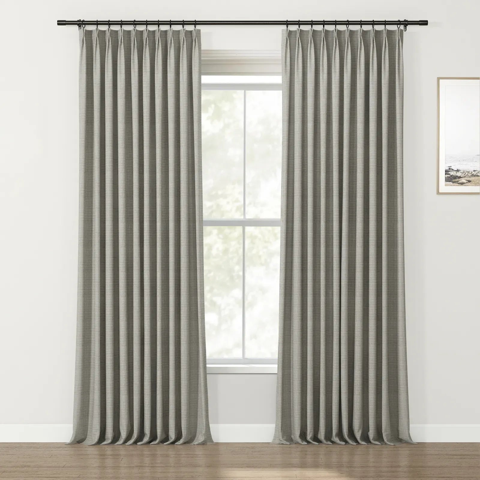 Lydia Brick Jacquard Curtain Pleated SLIDINGCURTAIN