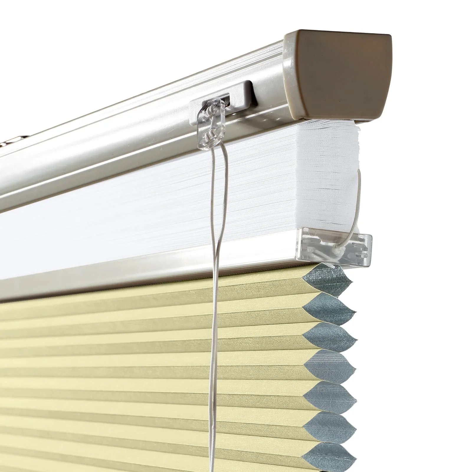 Rhodes Day-Night Cellular Blackout TriShade Cord Lift-White Sheer