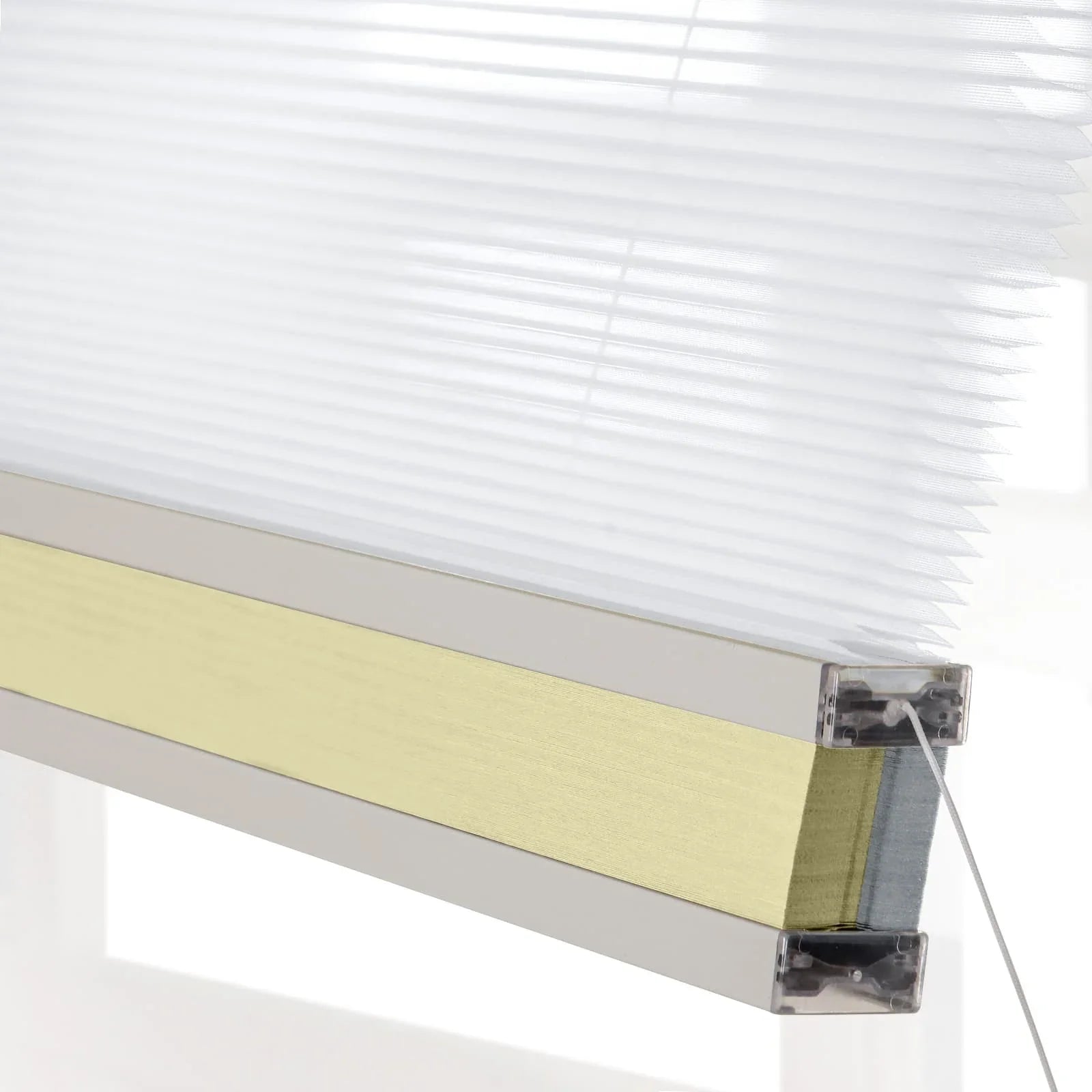 Rhodes Day-Night Cellular Blackout TriShade Cord Lift-White Sheer