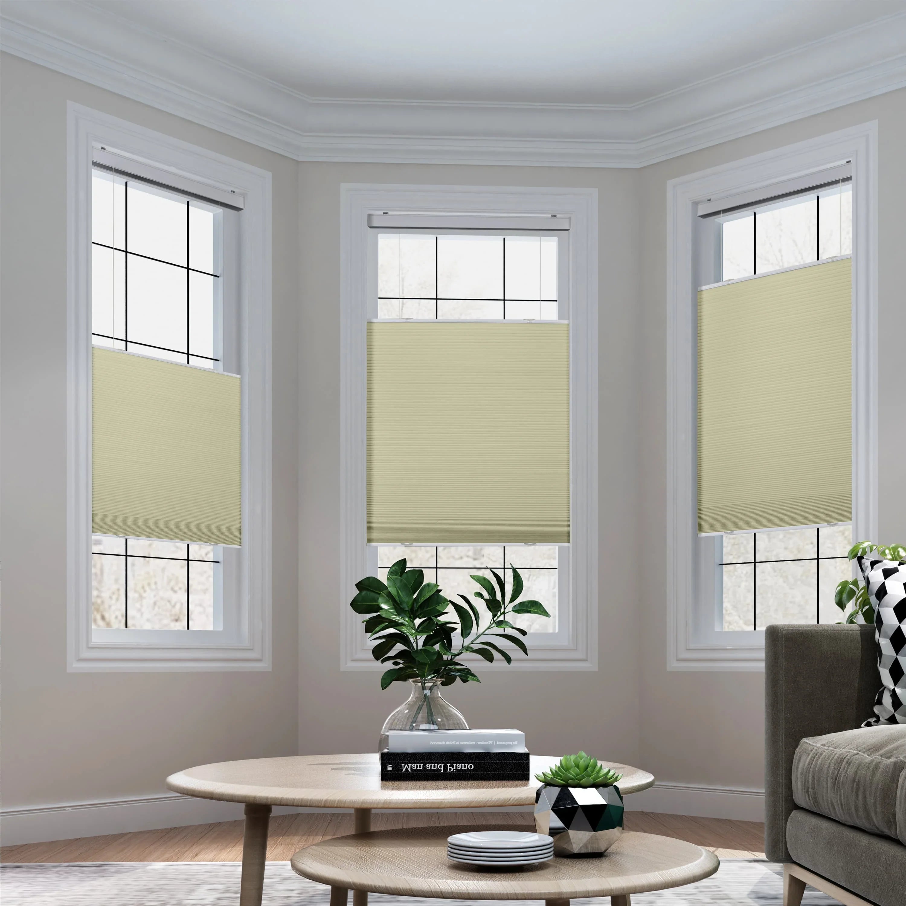 Samantha Top Down Bottom Up  Blackout Cellular Shades Cordless