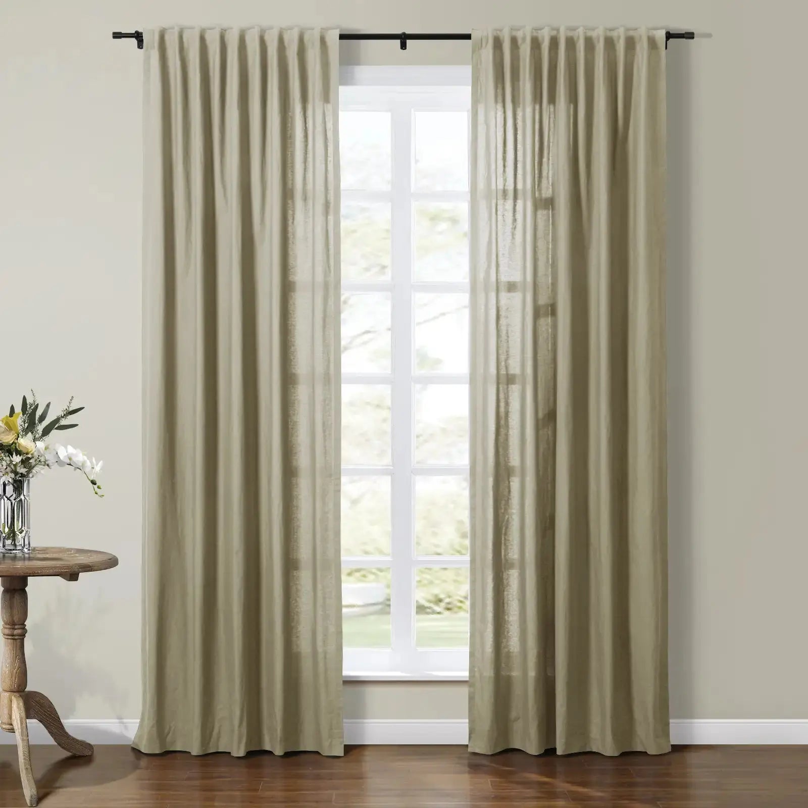 Andy 100% Cotton Drapery Soft Top SLIDINGCURTAIN