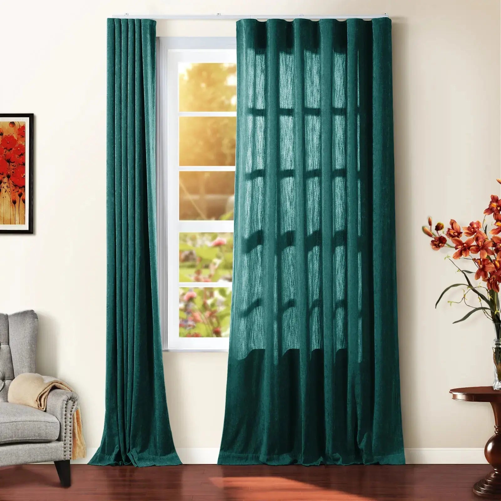 Tino Heavyweight Chenille Ripple Fold Drapery SLIDINGCURTAIN