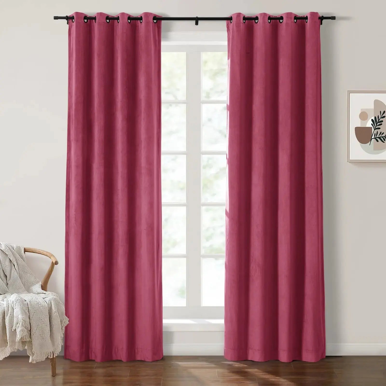 Birkin Velvet Curtain Grommet SLIDINGCURTAIN