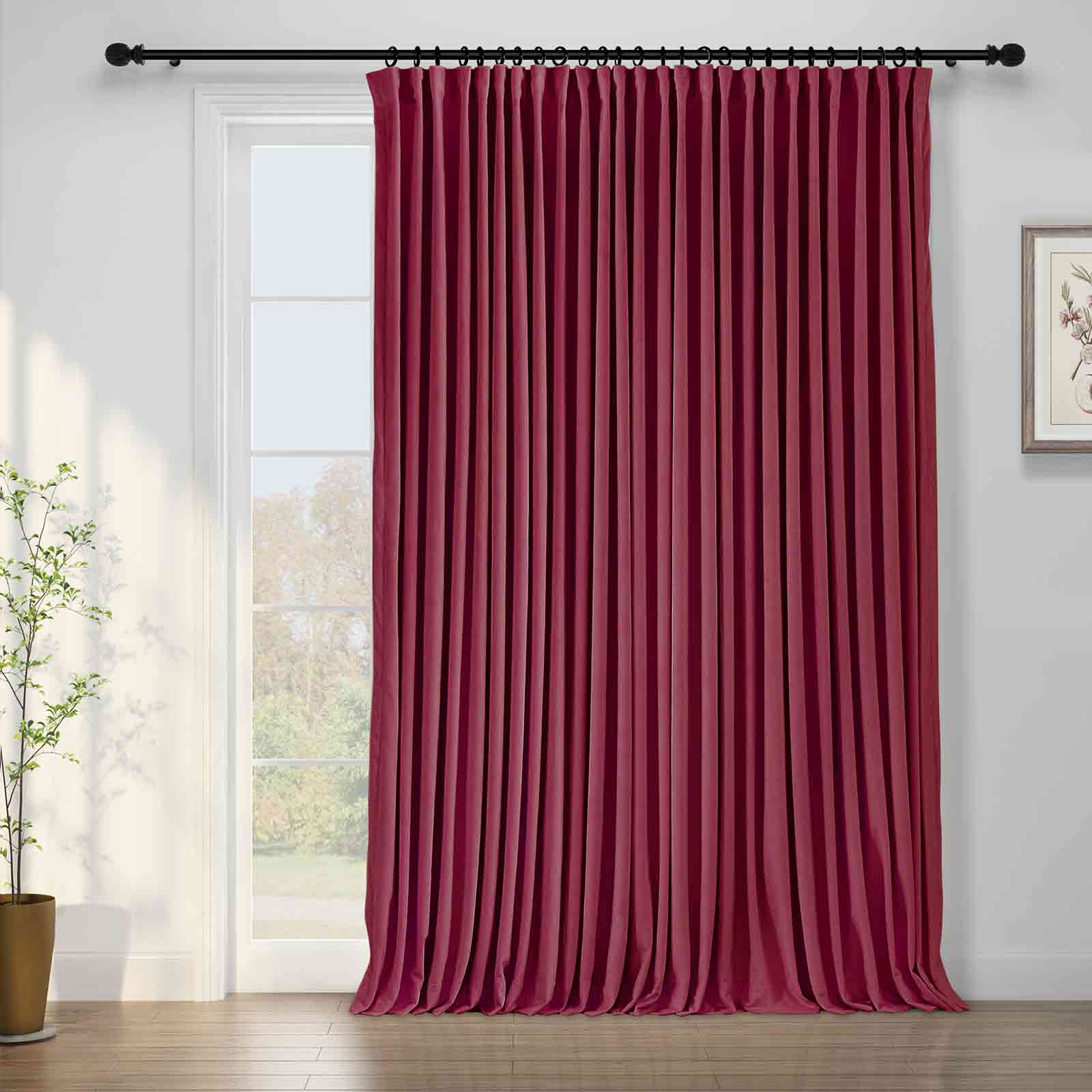 Birkin Velvet Curtain Pinch Pleated Thermal Drapes