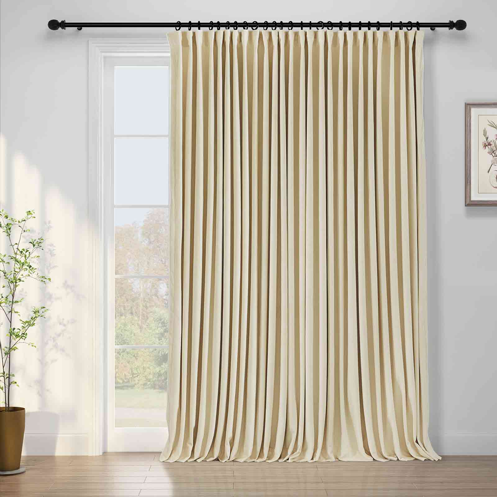 Birkin Velvet Curtain Pinch Pleated Thermal Drapes