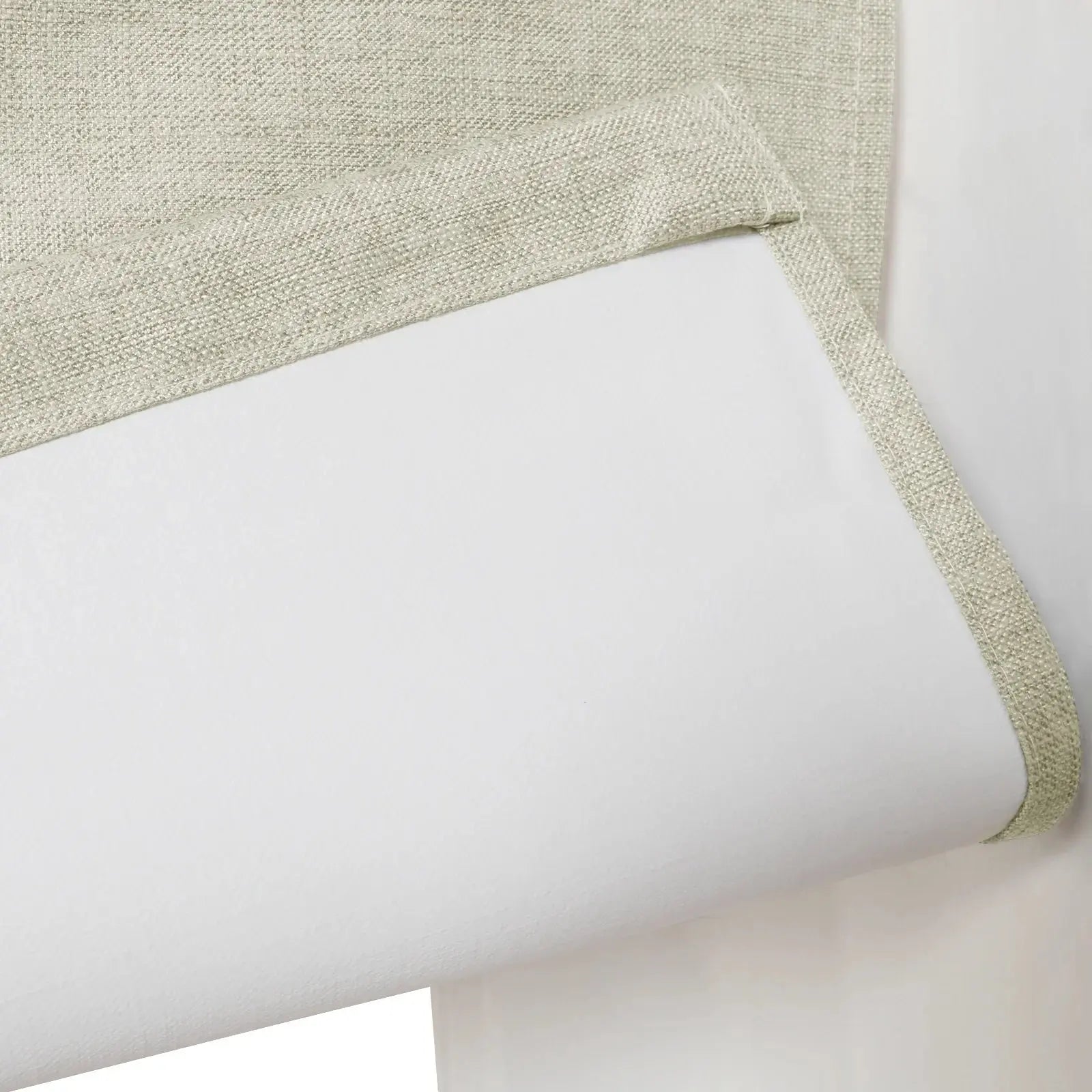 Liz Linen Blend Roman Shade Cordless - Wooden Headrail