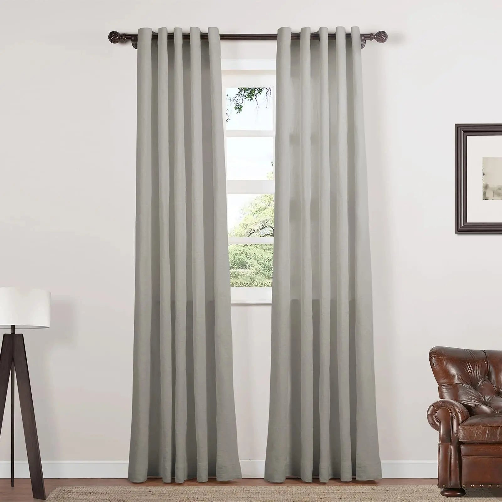 Lacey 100% Linen Drapery Grommet SLIDINGCURTAIN