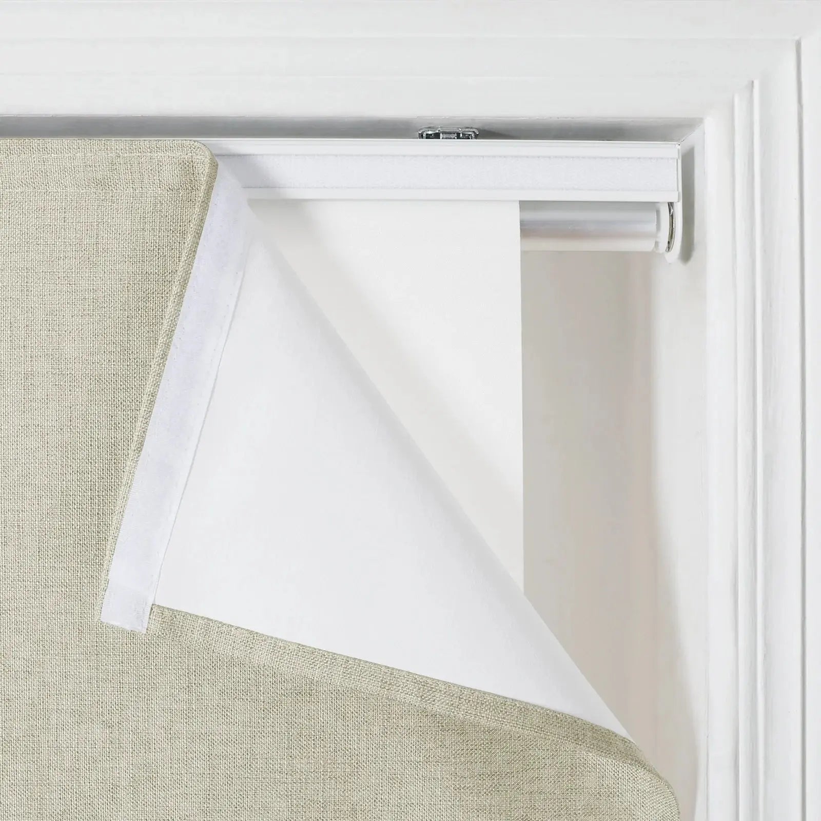 Liz Linen Roman Shade Cordless