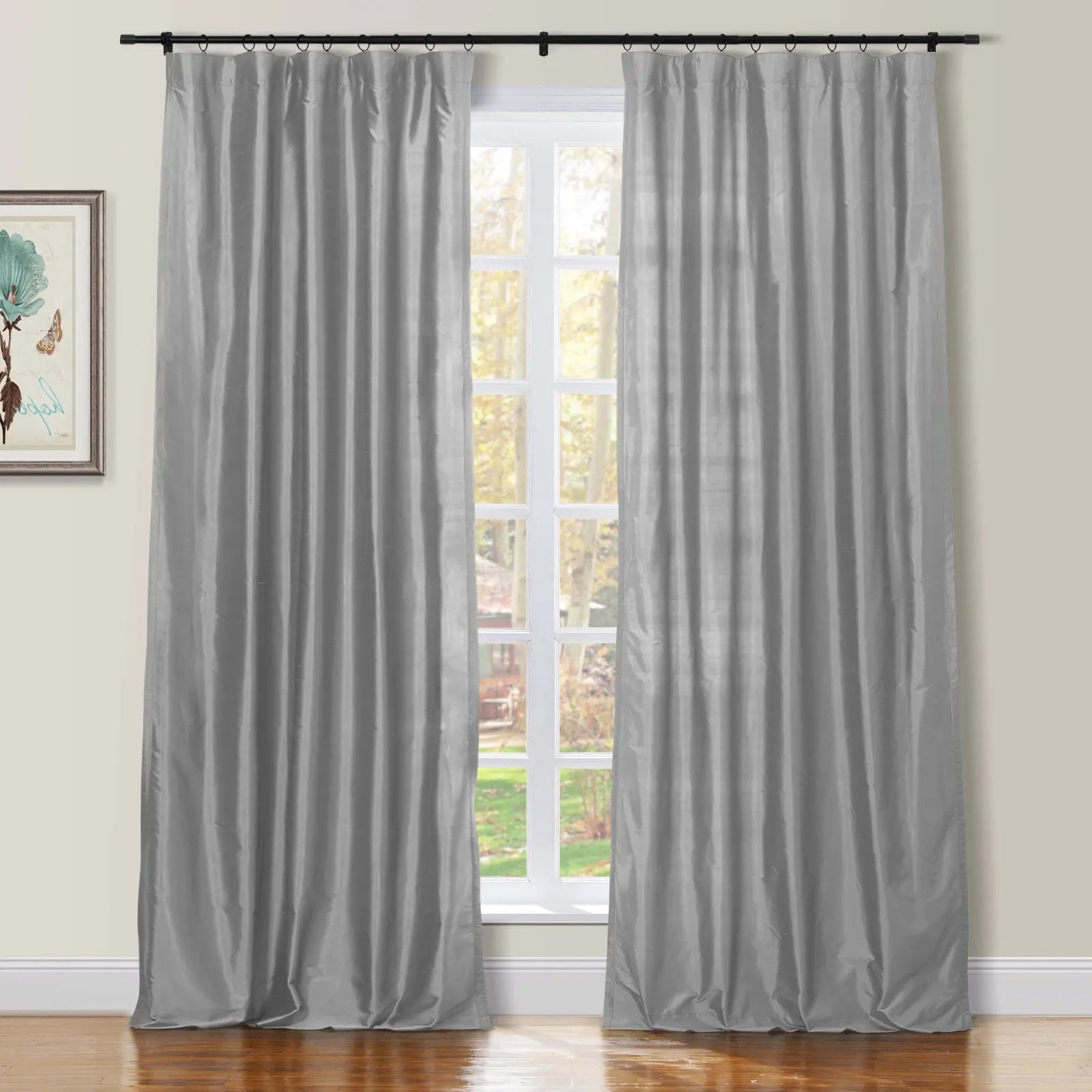 Selman Dupioni Silk Drapery Soft Top SLIDINGCURTAIN