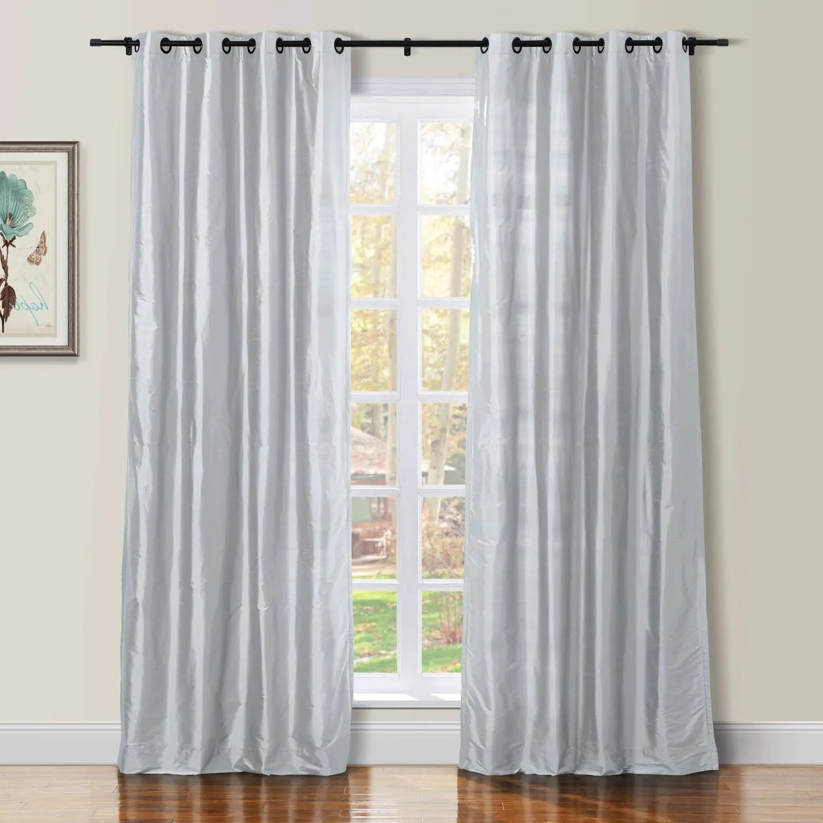 Selman Dupioni Silk Drapery Grommet SLIDINGCURTAIN