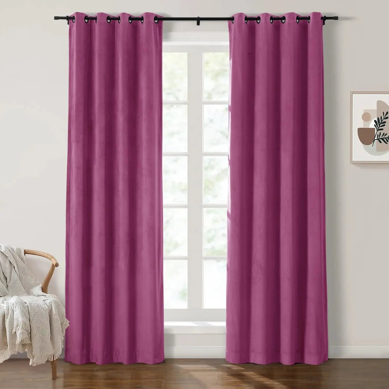 Birkin Velvet Curtain Grommet SLIDINGCURTAIN