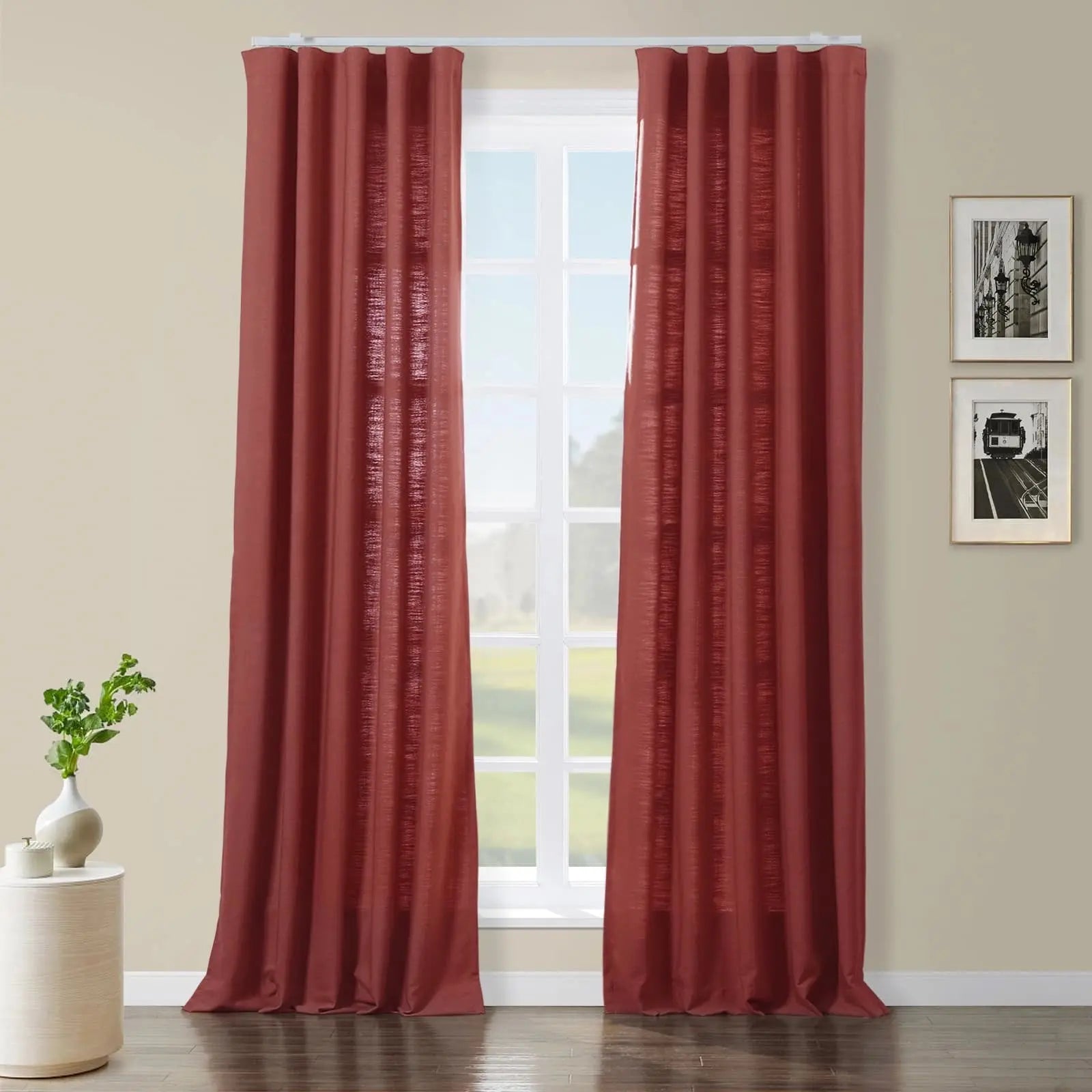 Isabella Heavyweight Polyester Cotton Blend Drapery Ripple Fold SLIDINGCURTAIN