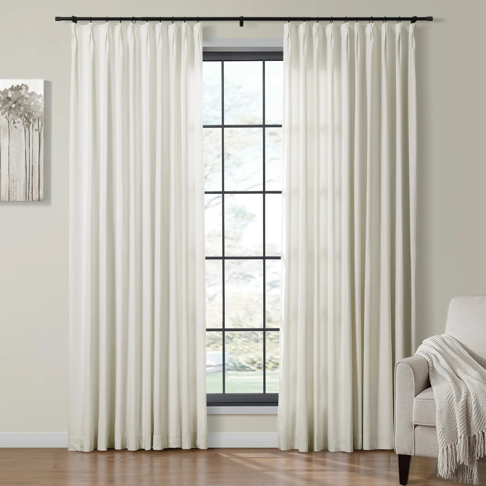 Birkin Velvet Curtain Pleated - TWOPAGES