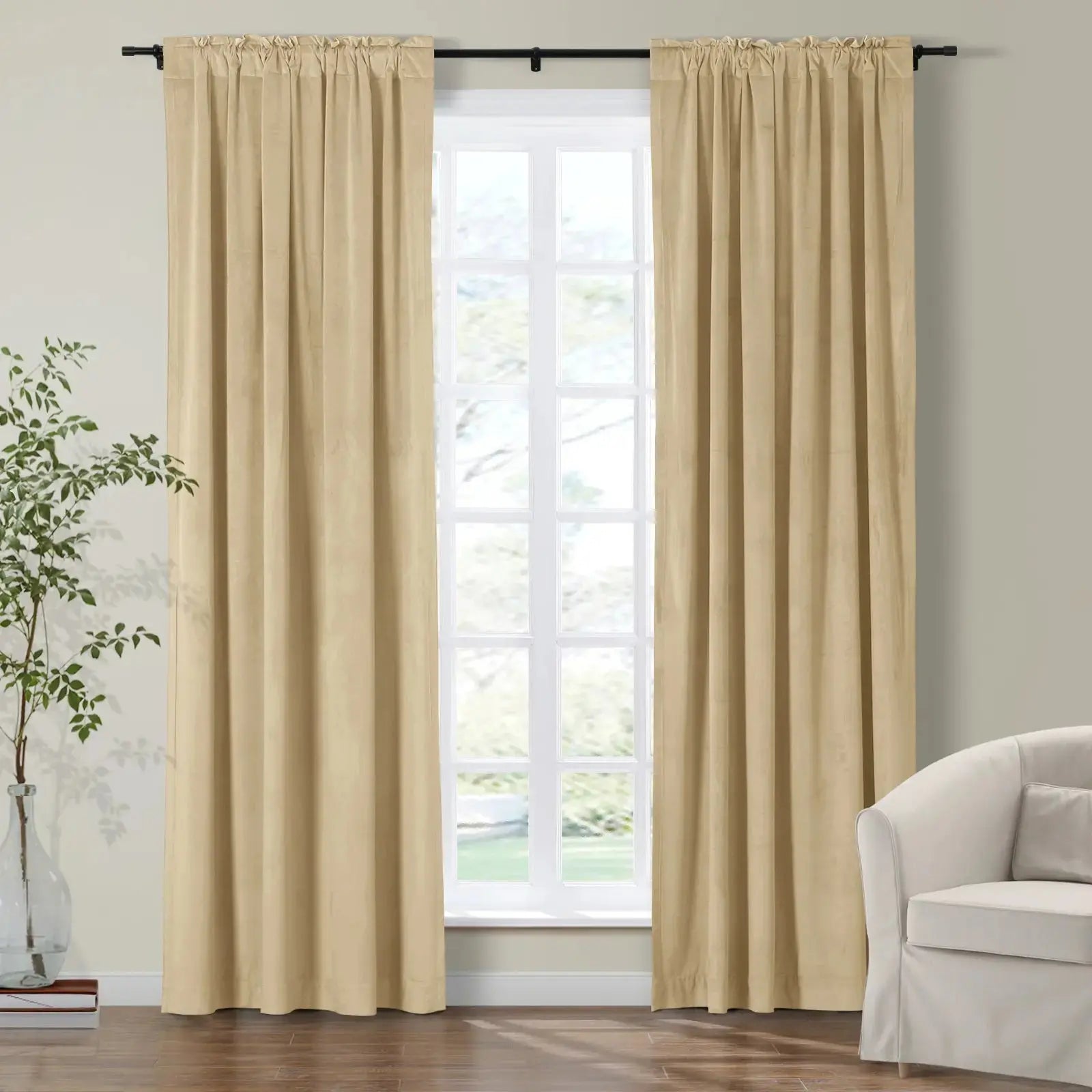 Birkin Velvet Curtain Soft Top SLIDINGCURTAIN